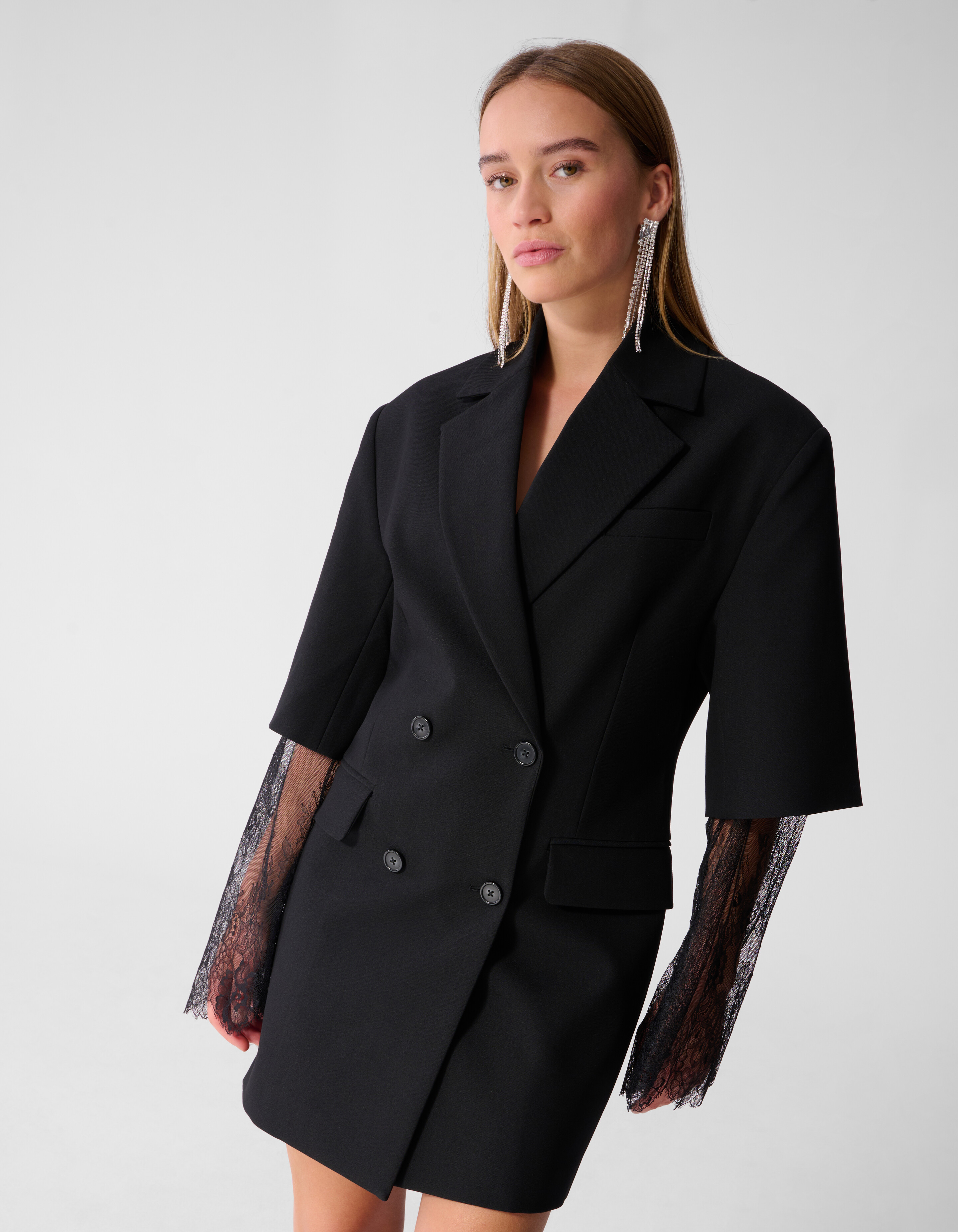 Kanten Blazer Jurk Zwart SHOEBY WOMEN