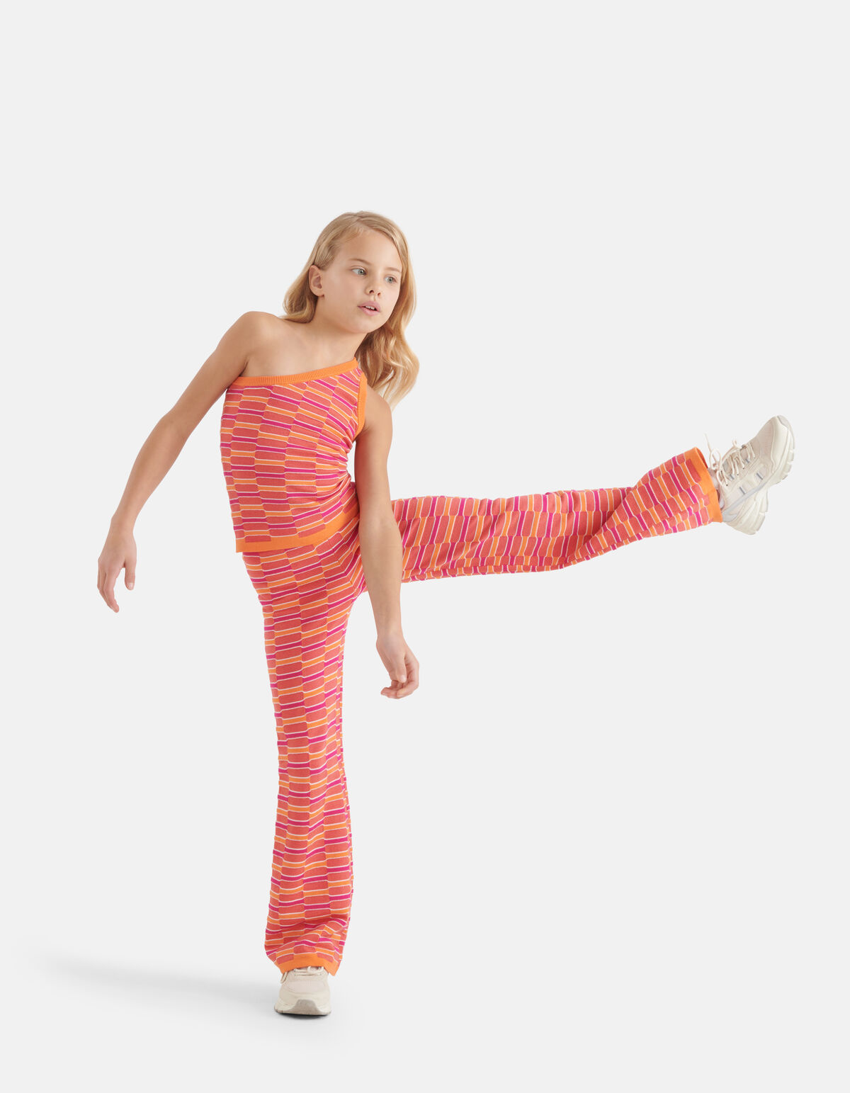 Wide Leg Broek Roze SHOEBY GIRLS