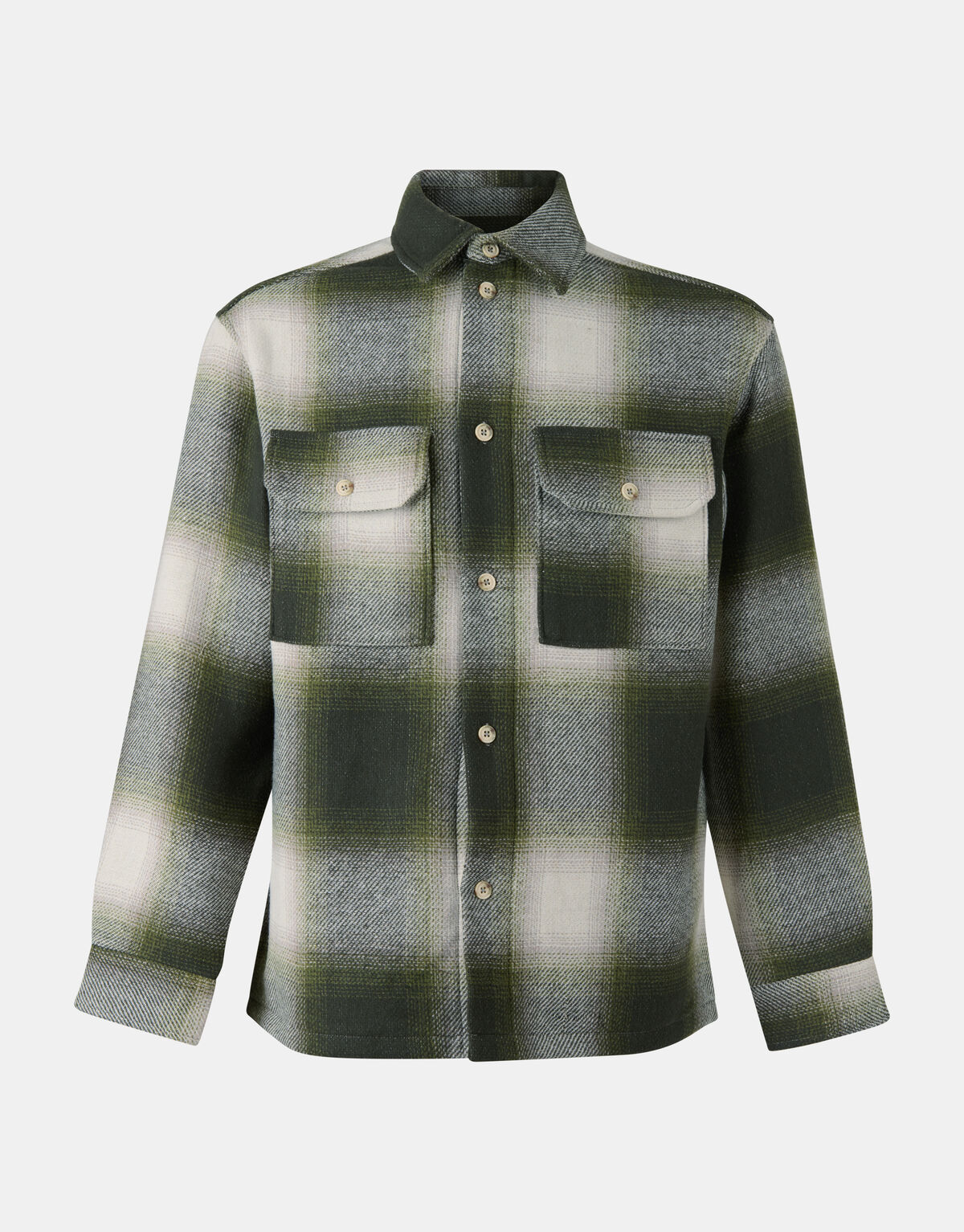 Ruiten Overshirt Groen SHOEBY MEN