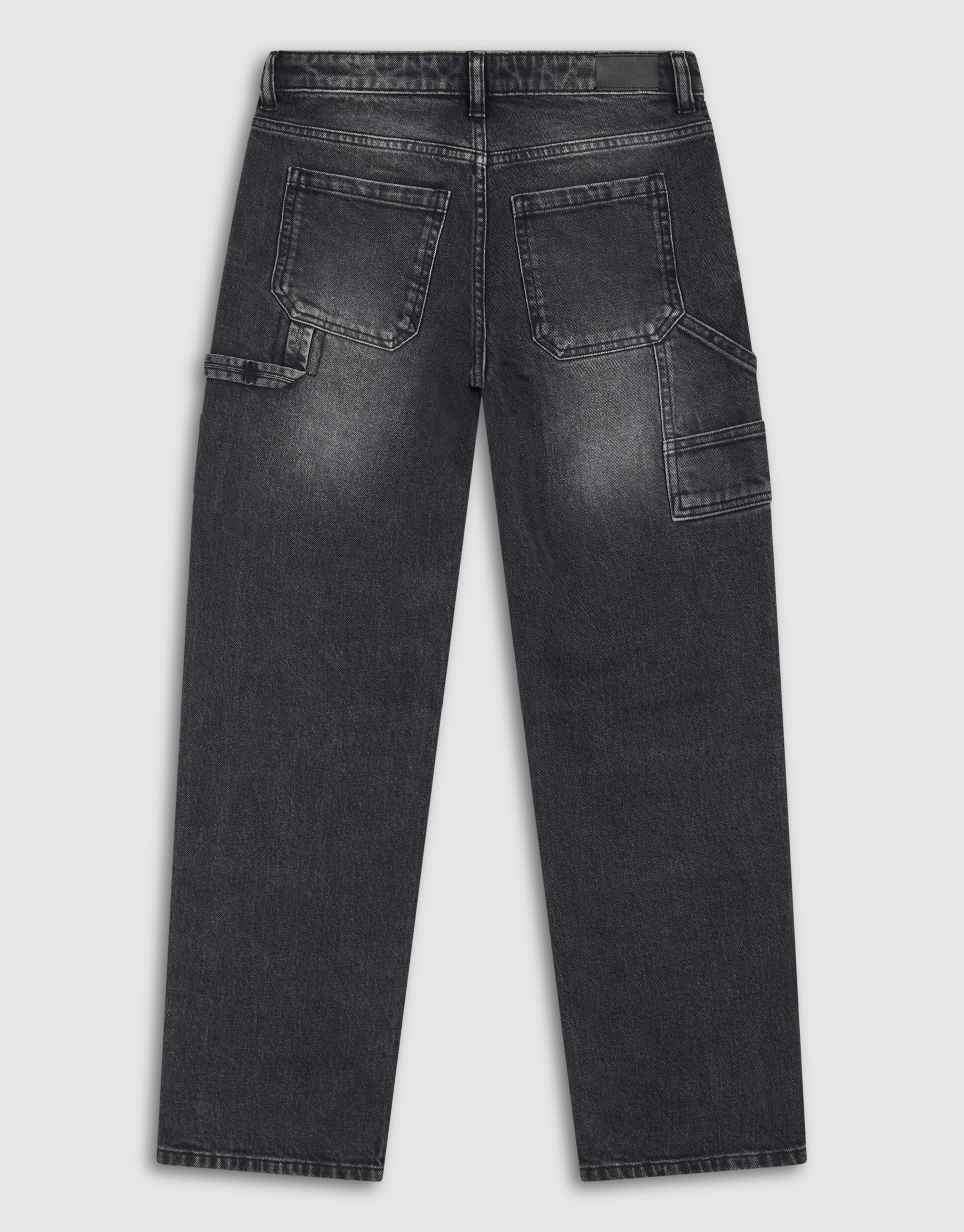 Straight Fit Jeans Donkergrijs SHOEBY BOYS