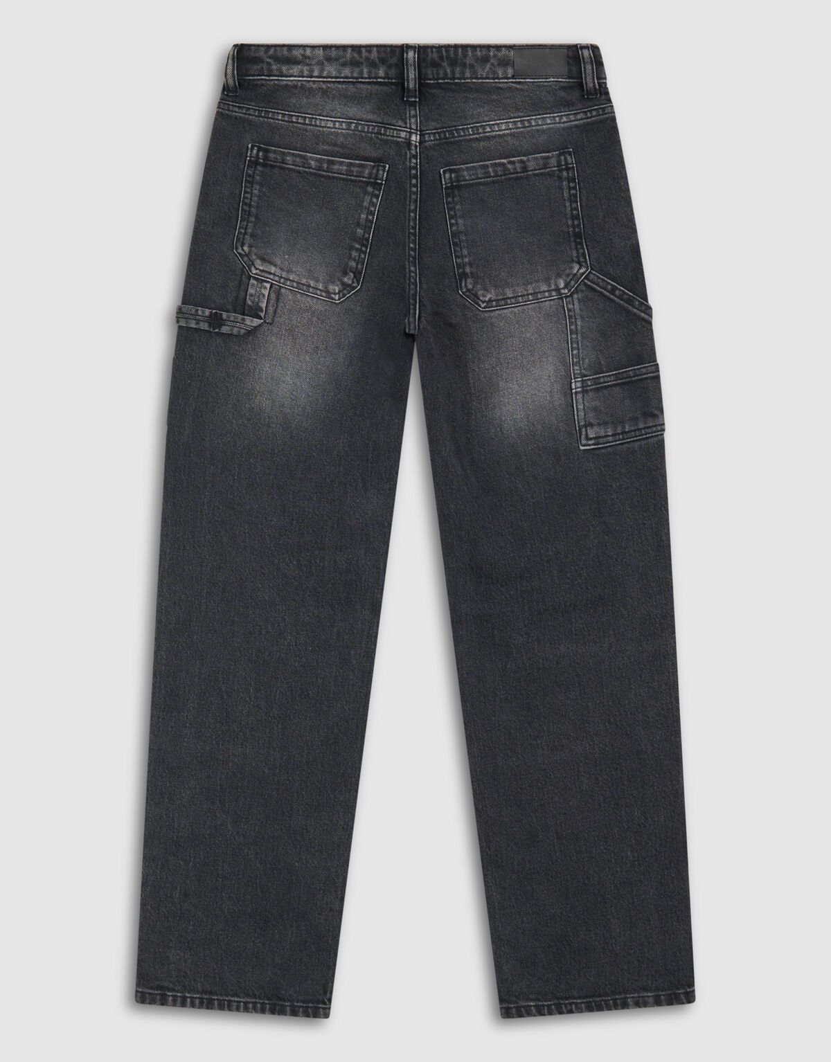 Straight Fit Jeans Donkergrijs SHOEBY BOYS