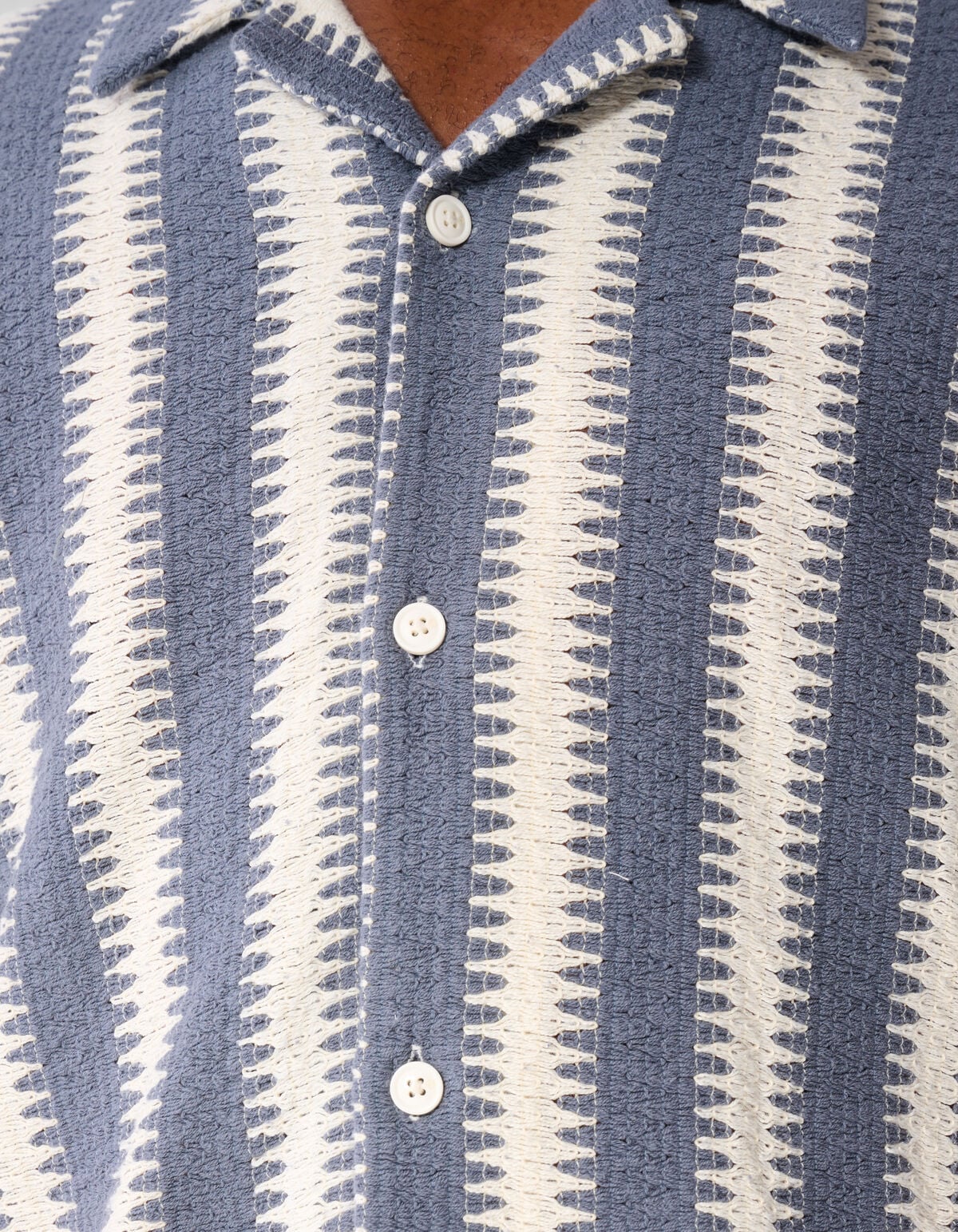 Geweven Overshirt Blauw SHOEBY MEN