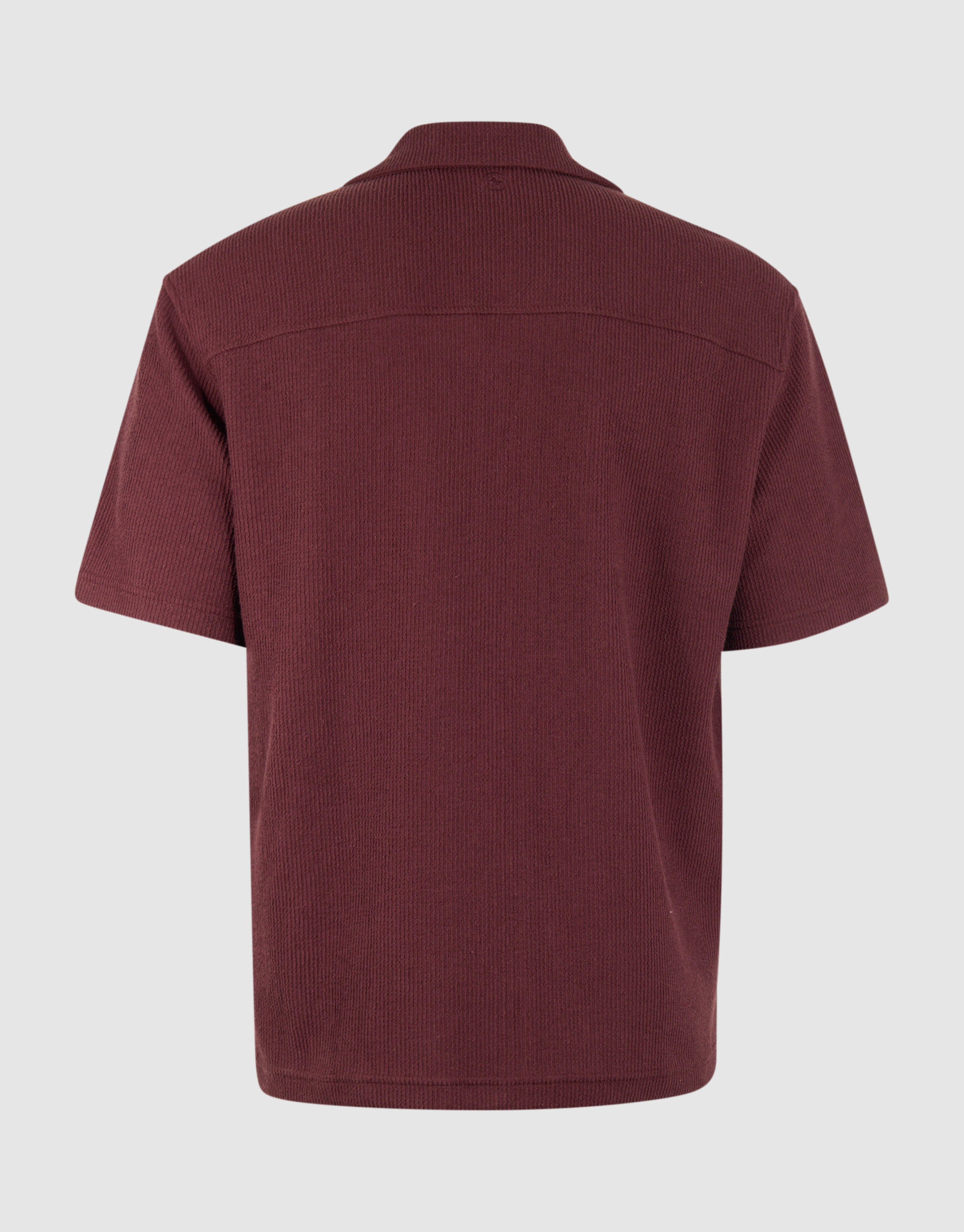Rib Overhemd Donkerrood SHOEBY MEN