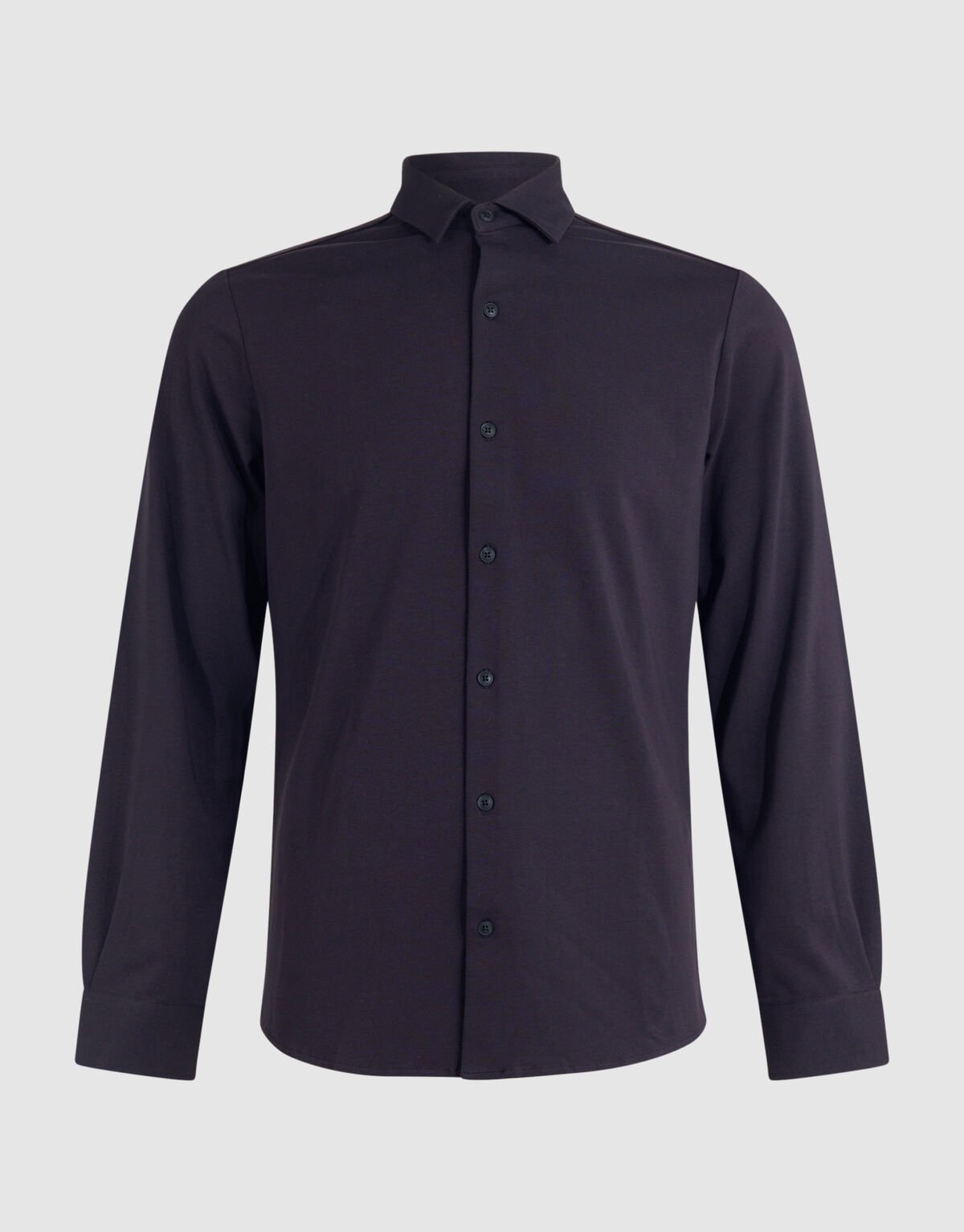 Jersey Overhemd Donkerbruin SHOEBY MEN