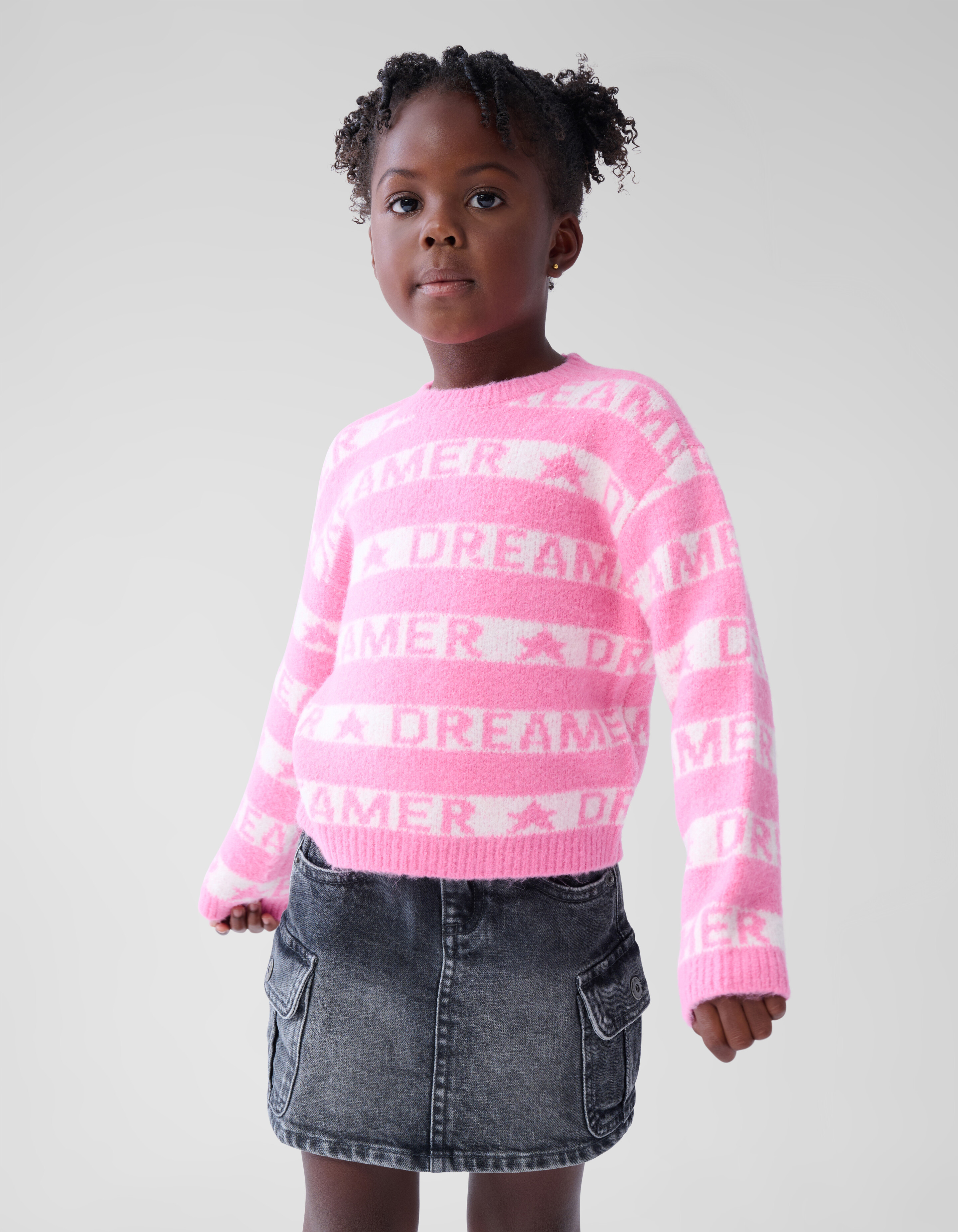 Printed Trui Lichtroze SHOEBY GIRLS