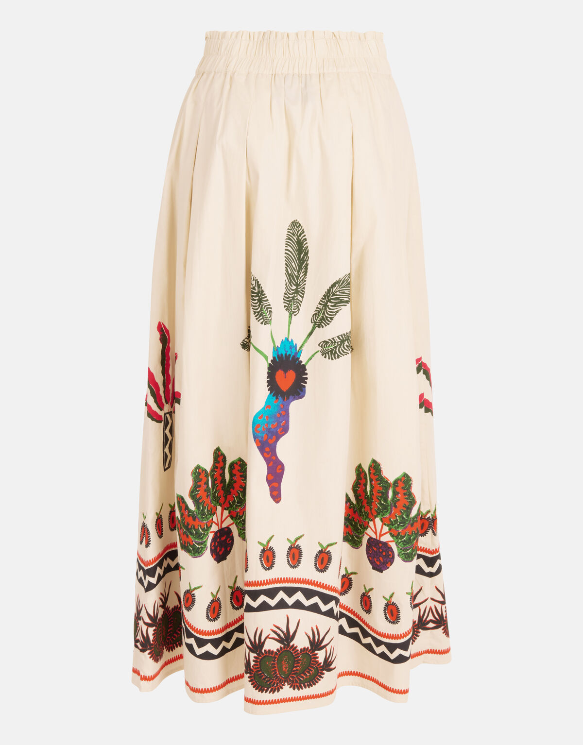 Printed Rok Gebroken Wit SHOEBY WOMEN