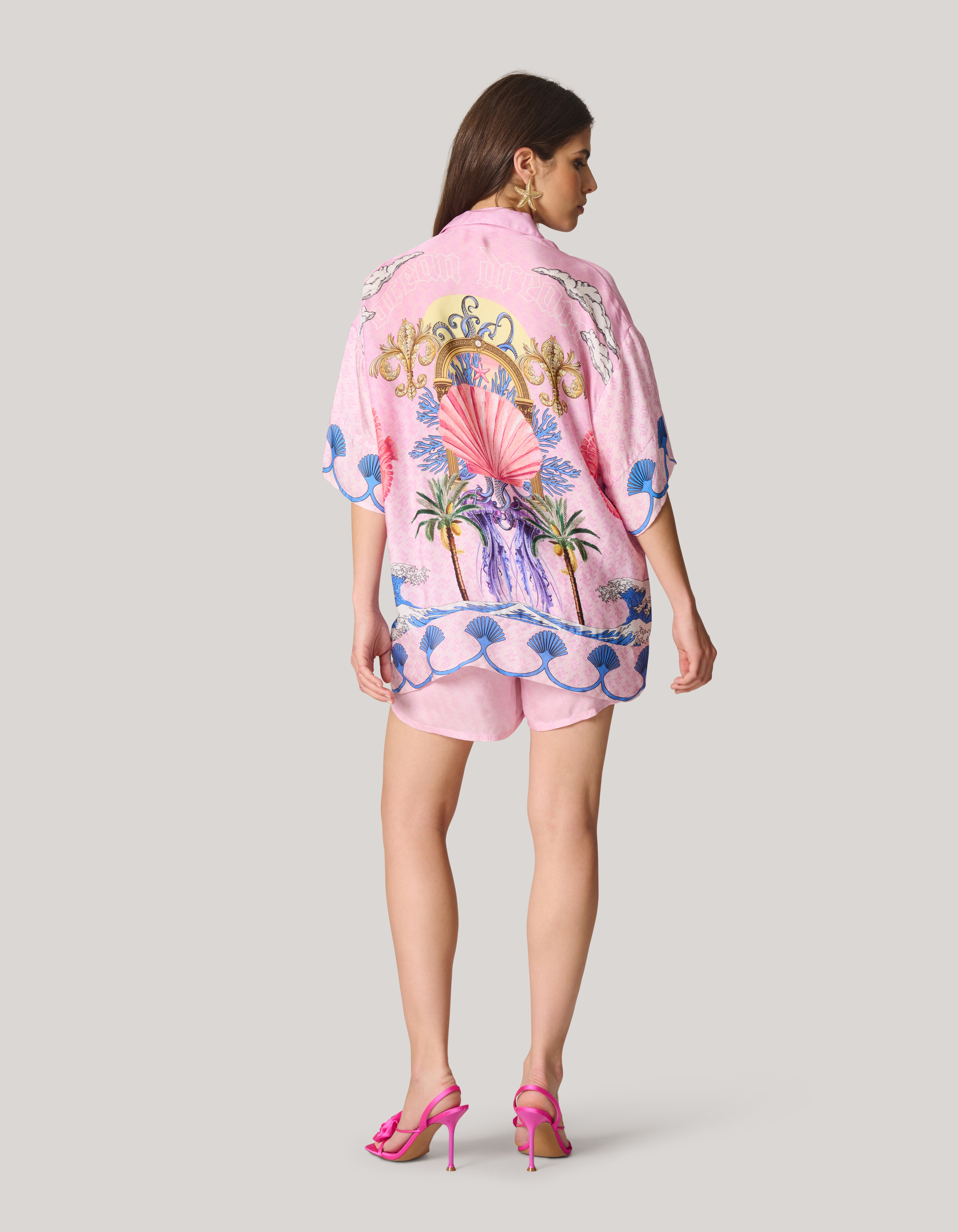 Printed Blouse Lichtroze SHOEBY WOMEN