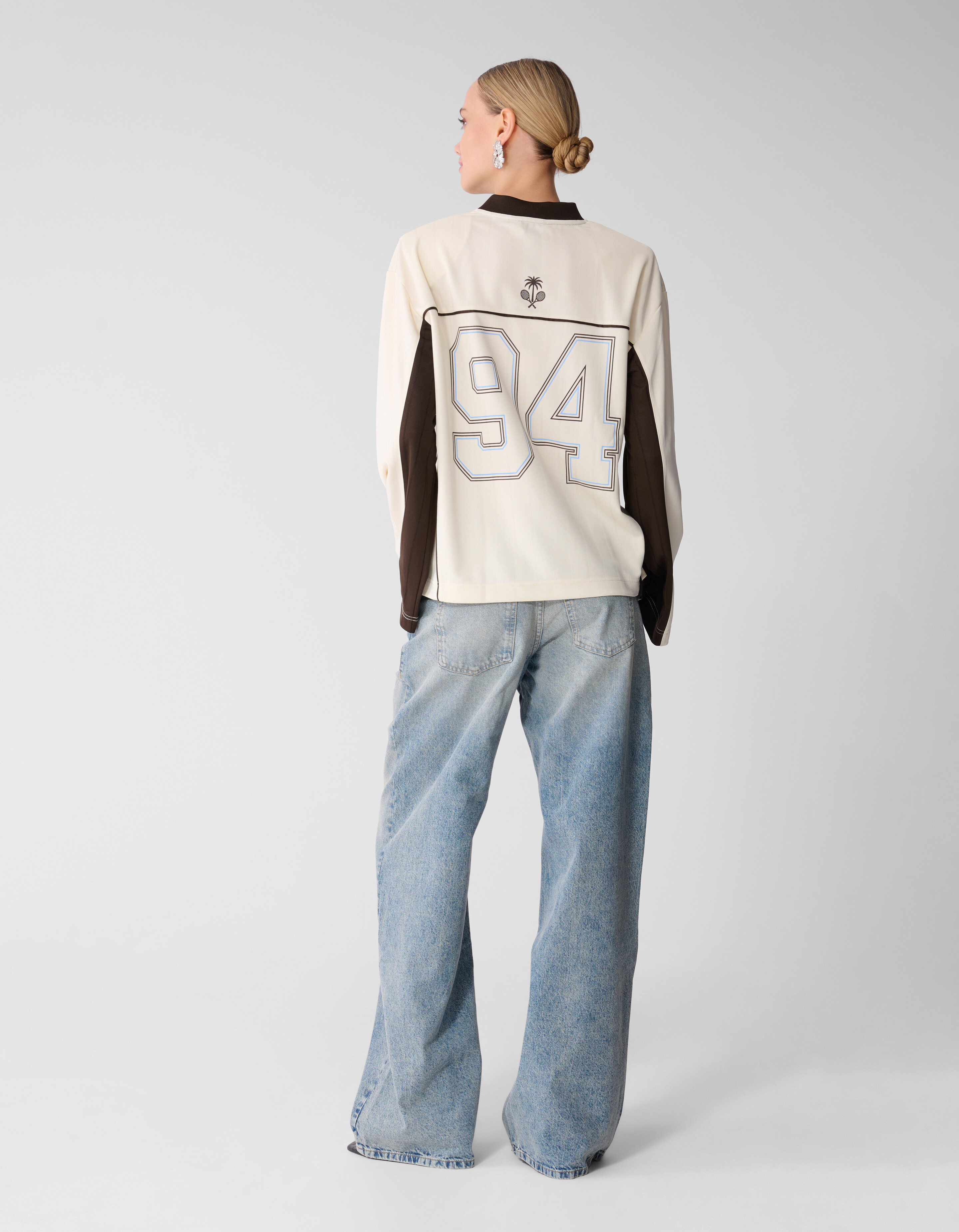 Mid Waist Wide Leg Fit Jeans Blauw SHOEBY WOMEN