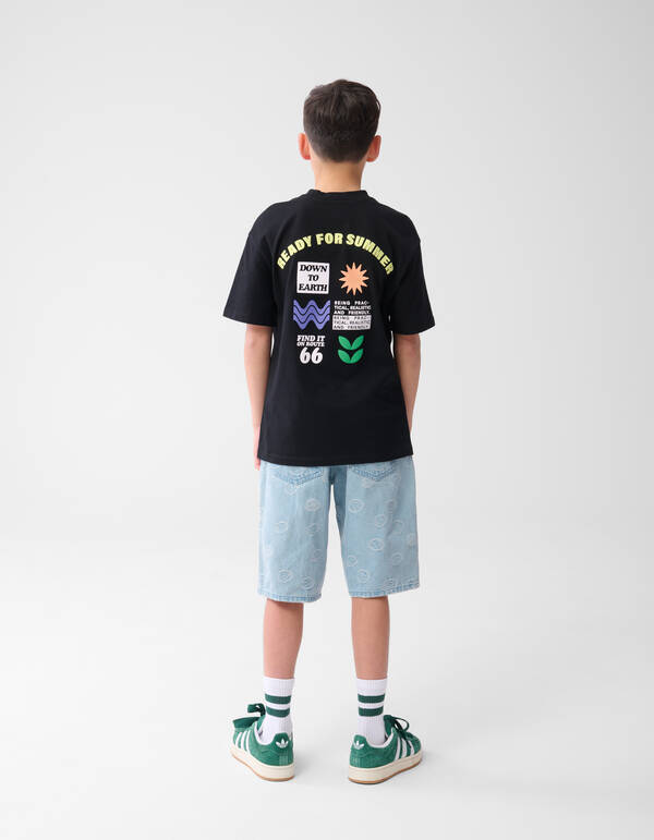 Artwork T-shirt Zwart SHOEBY BOYS