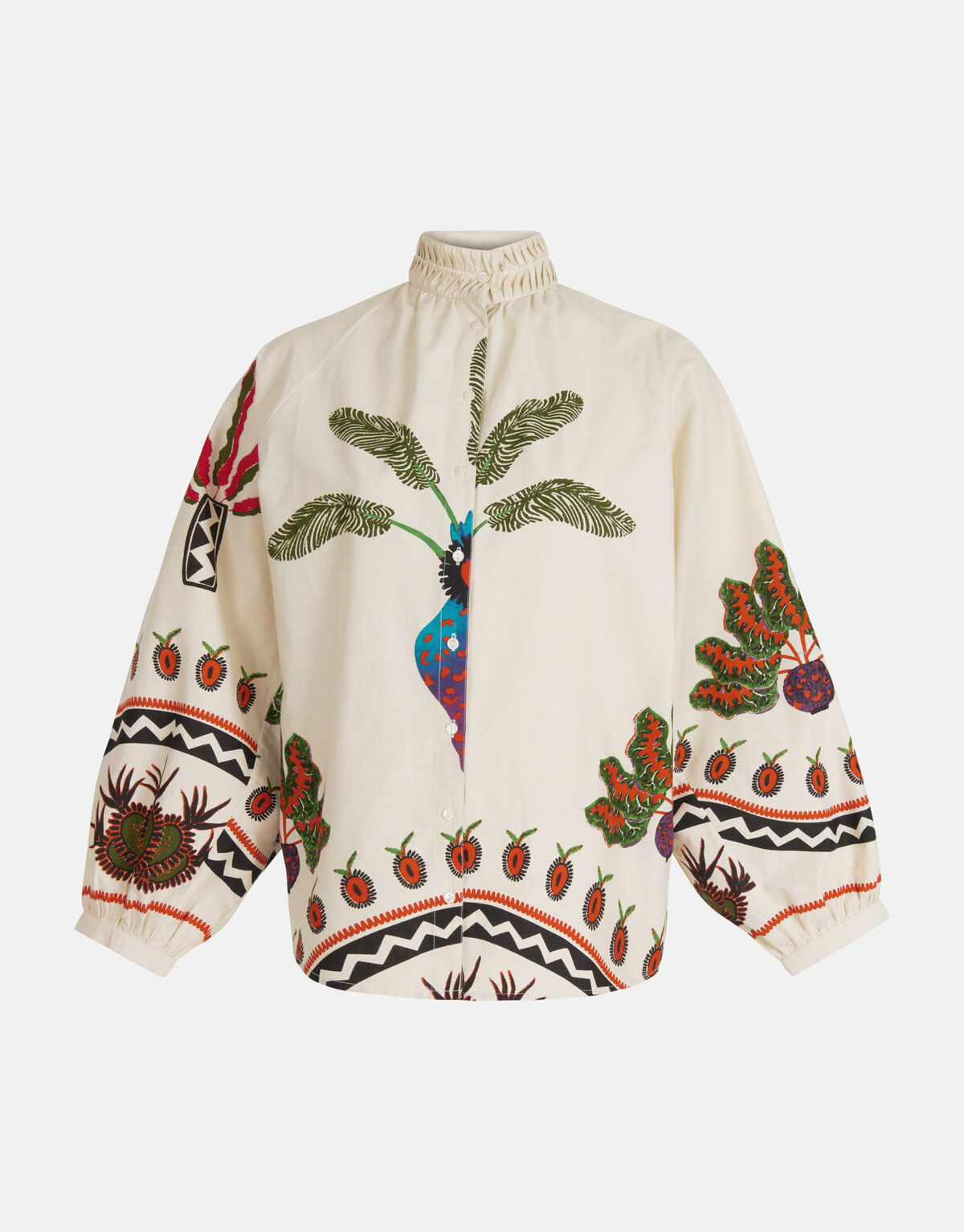 Printed Blouse Gebroken Wit By Lonneke SHOEBY WOMEN