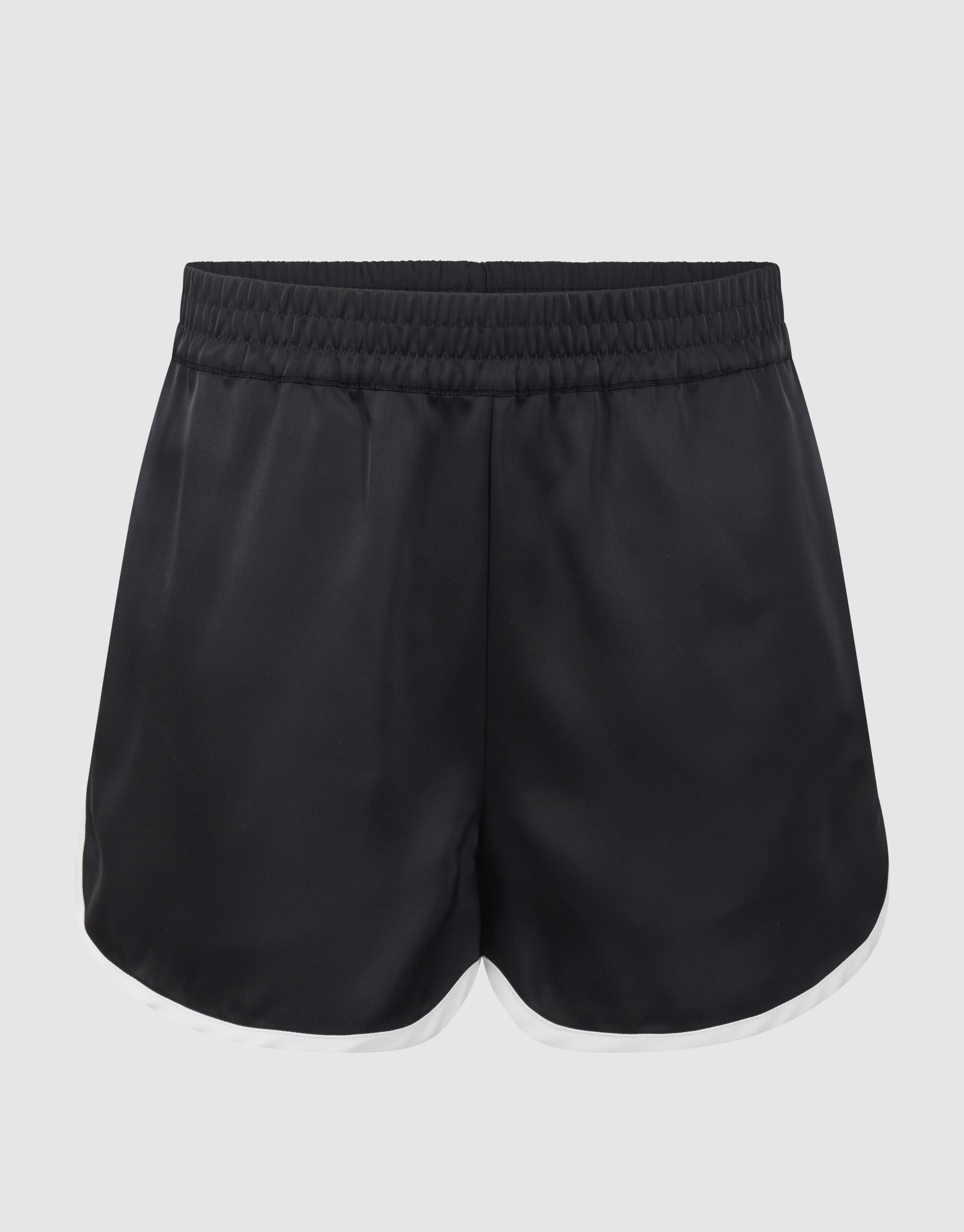 Satijnen Short Zwart By Monica SHOEBY WOMEN