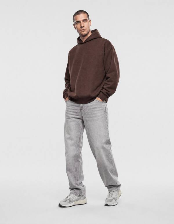 Interlock Hoodie Donkerbruin SHOEBY MEN