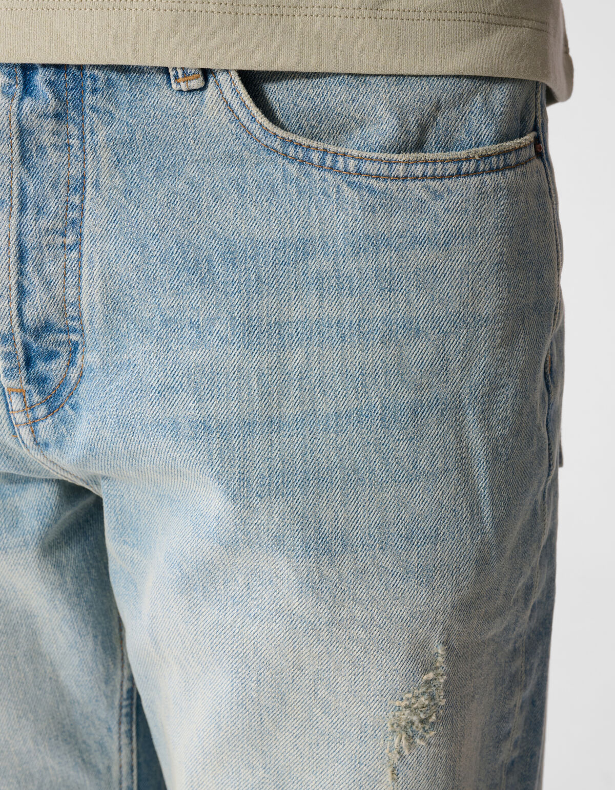 Destroy Relaxed Fit Jeans Bleached L32 SHOEBY MEN