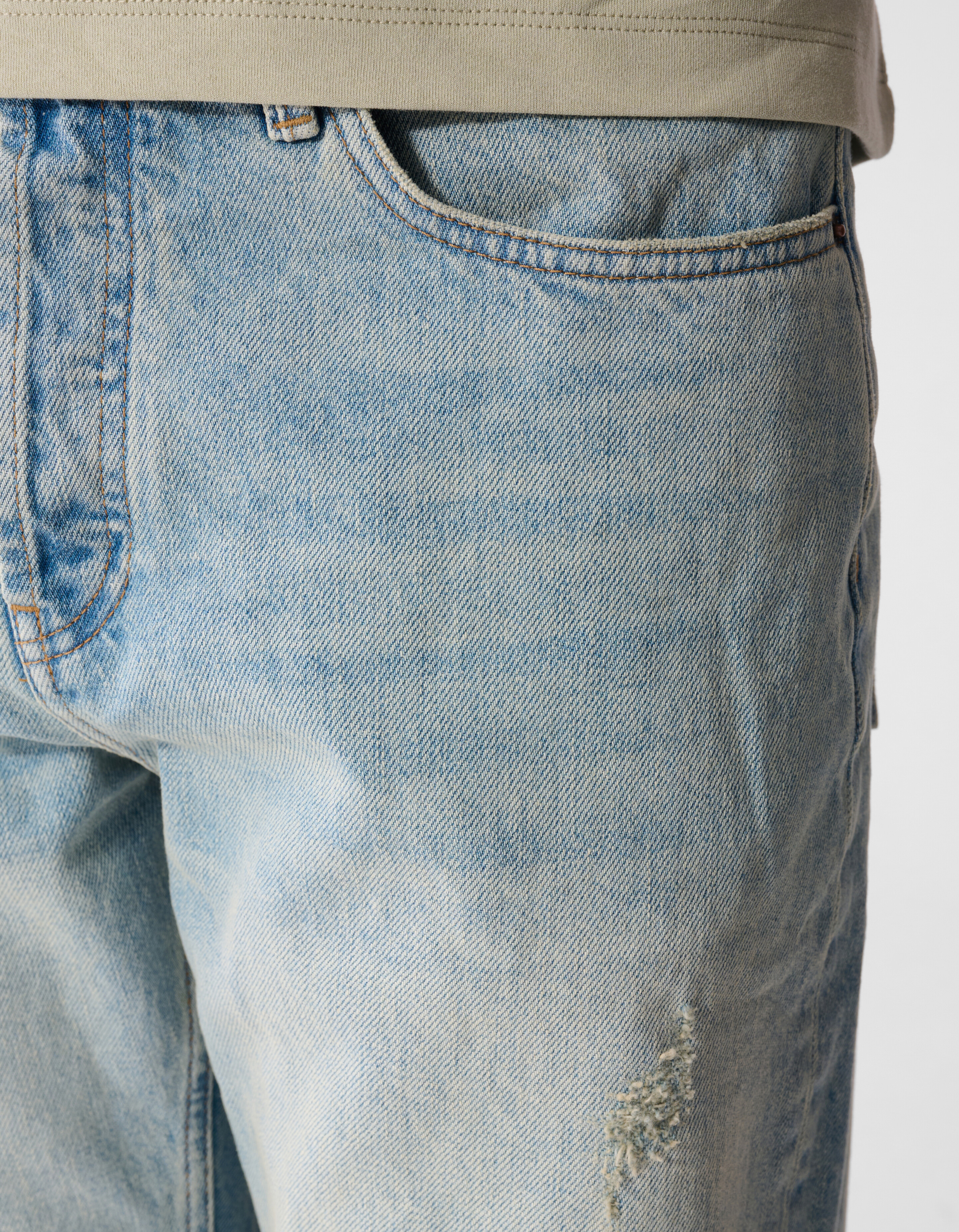 Destroy Relaxed Fit Jeans Bleached L32 SHOEBY MEN