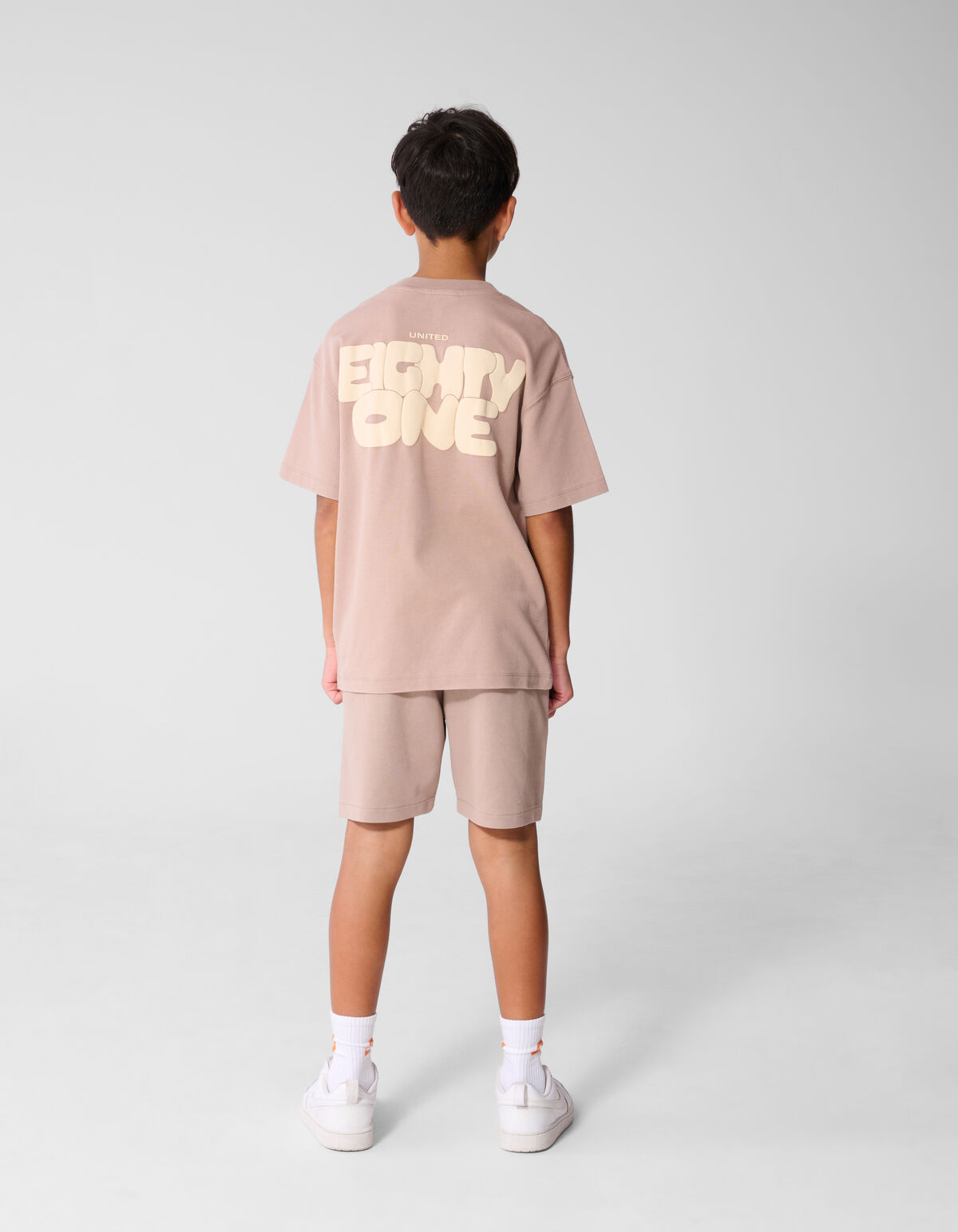 Spark Washed T-shirt Taupe SHOEBY BOYS