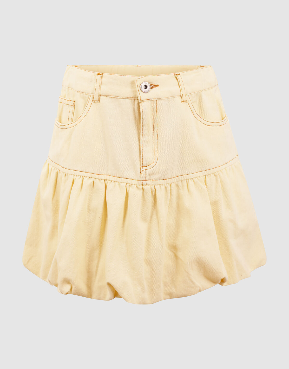 Bubble Mini Rok Lichtgeel SHOEBY GIRLS