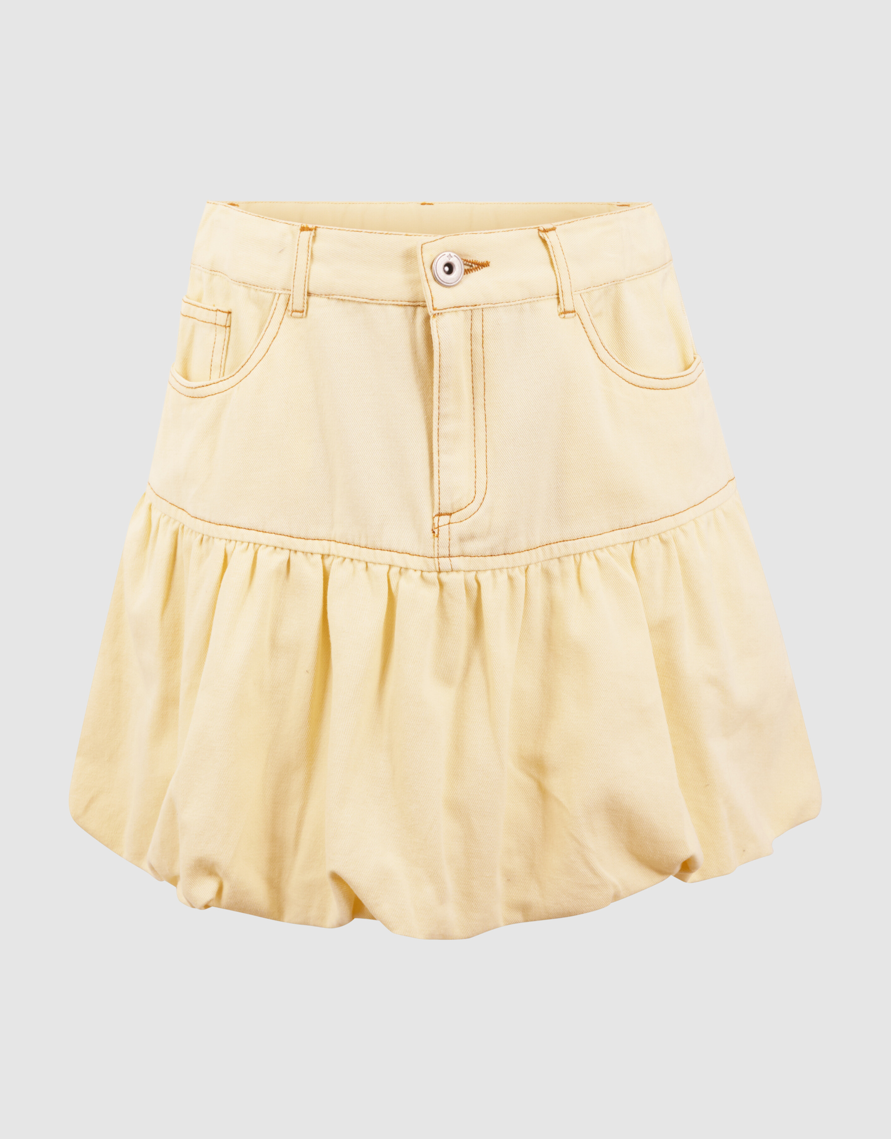 Bubble Mini Rok Lichtgeel SHOEBY GIRLS