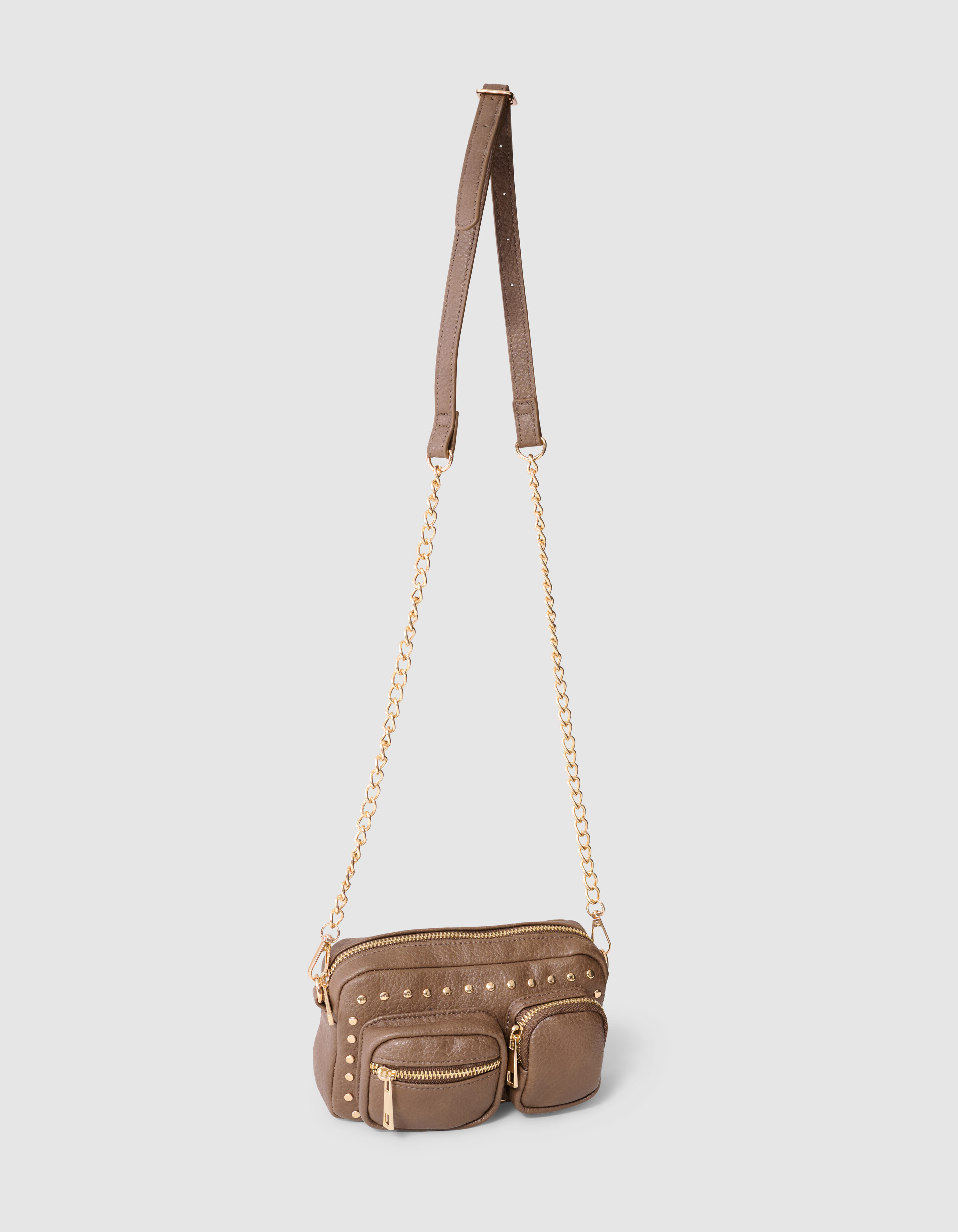 Stud Pocket Tas Bruin SHOEBY ACCESSOIRES