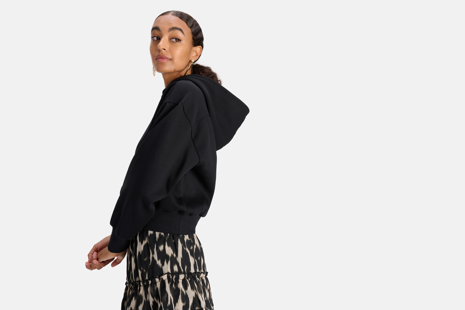 Basis Hoodie Zwart SHOEBY WOMEN