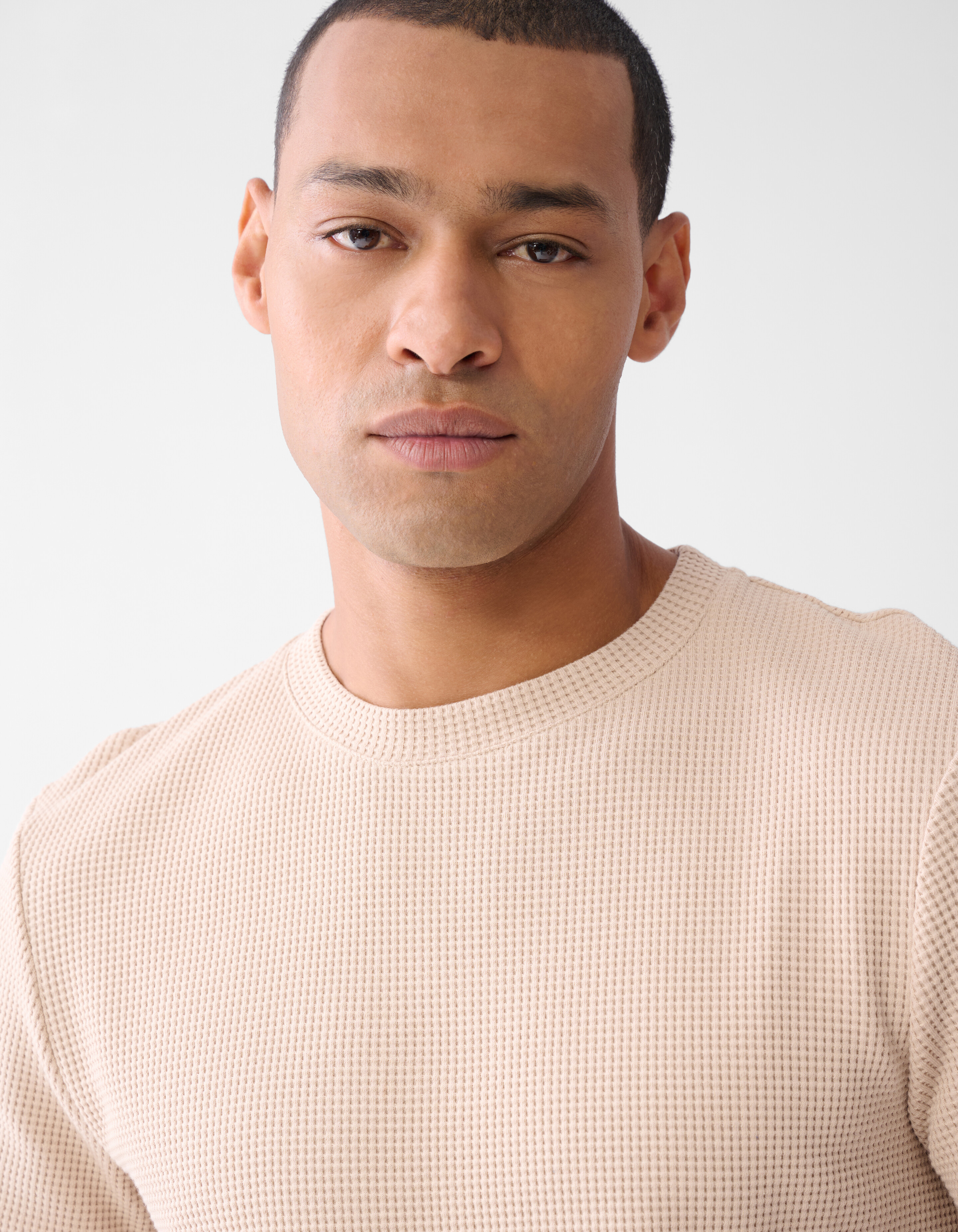 Structuur T-shirt Zand SHOEBY MEN