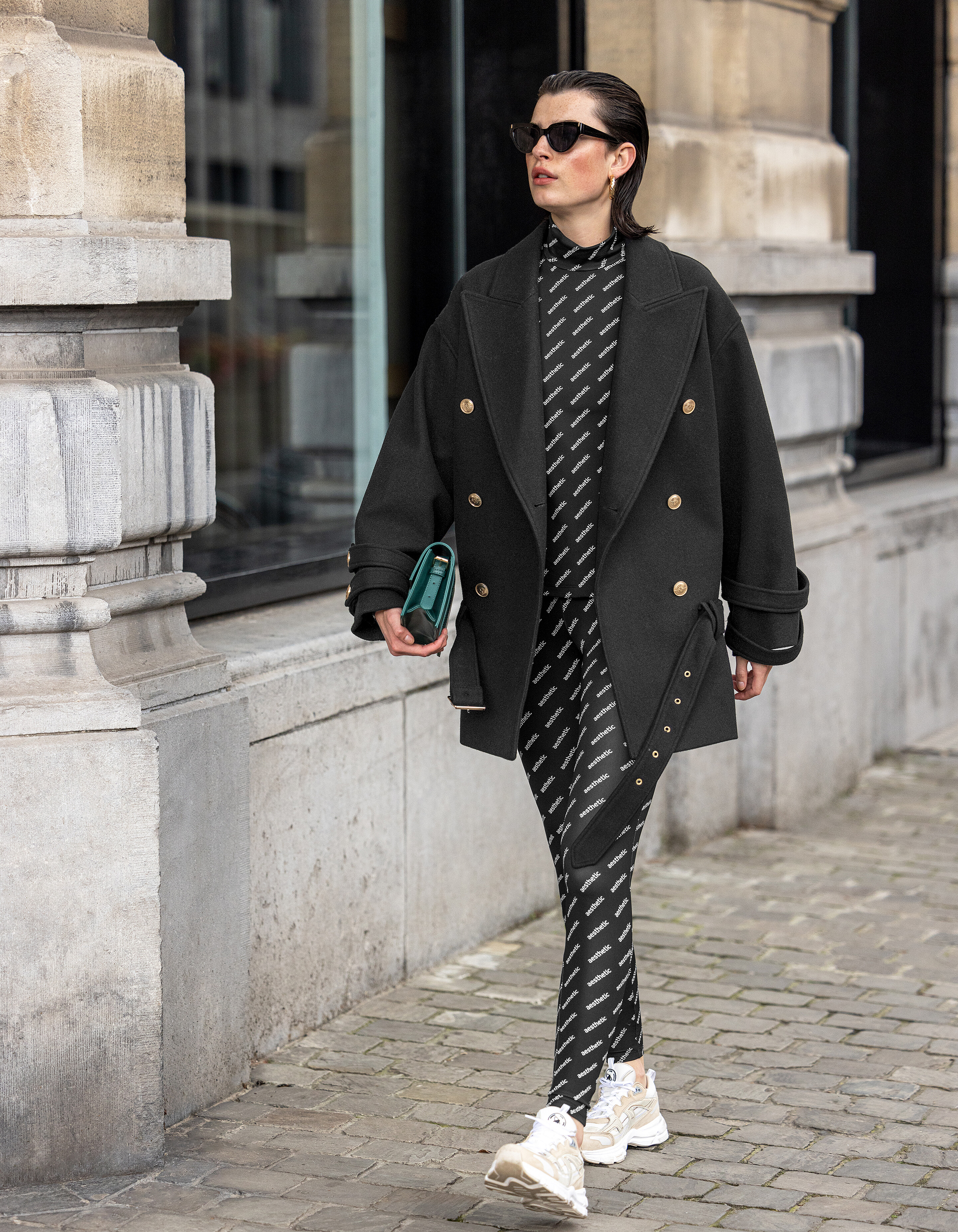 Korte Mantel Jas Zwart SHOEBY WOMEN