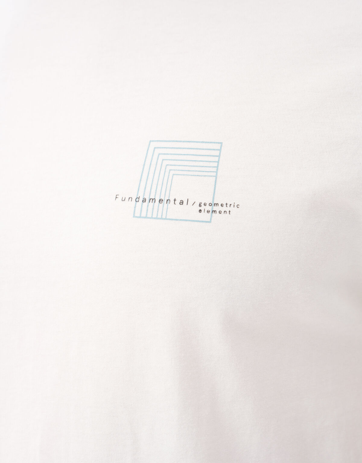 Tekst T-shirt Gebroken Wit SHOEBY MEN