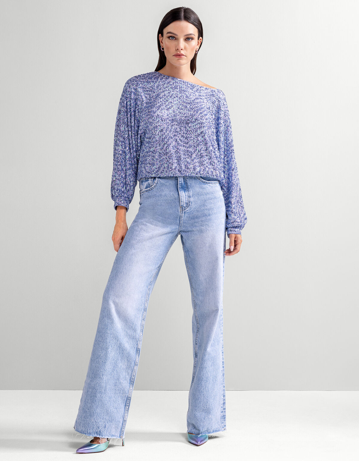 Pailletten Sweater Paars By Mieke SHOEBY WOMEN