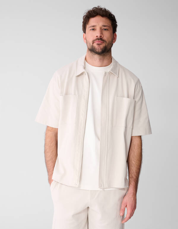 Zip Overshirt Lichtgrijs SHOEBY MEN