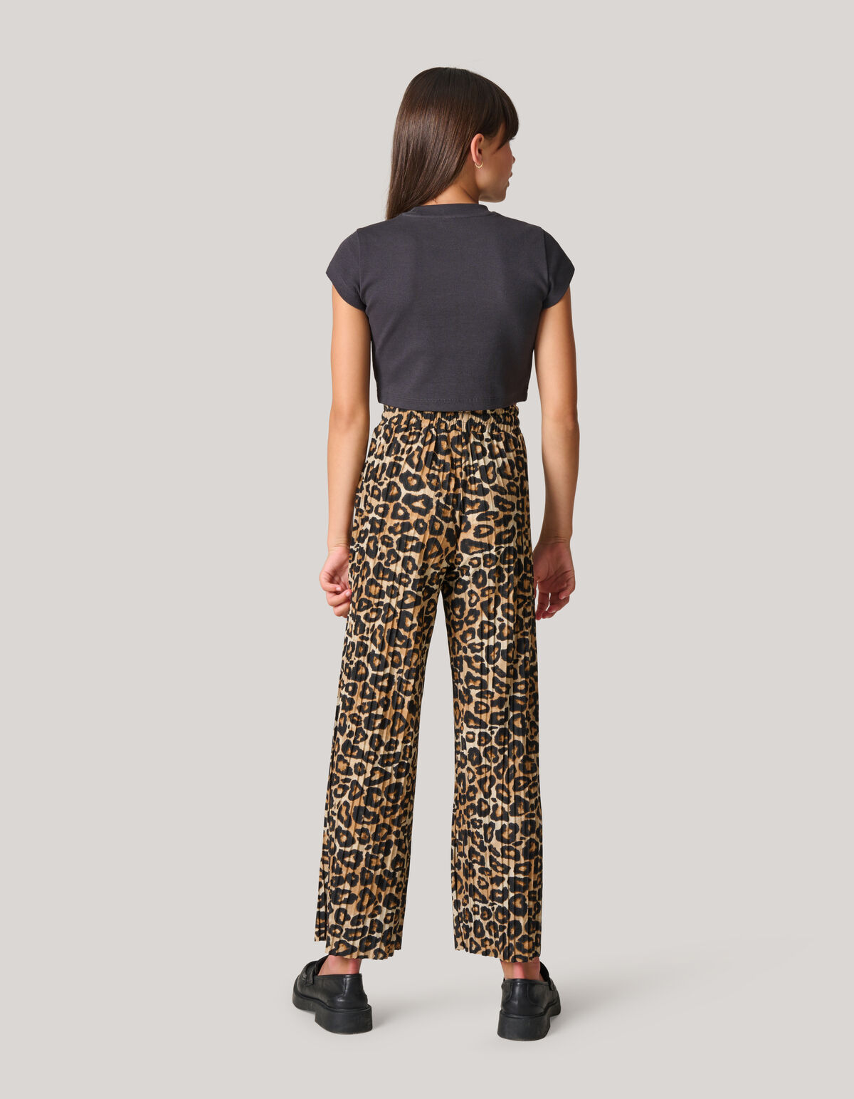 Leopard Pliss&eacute; Broek SHOEBY GIRLS