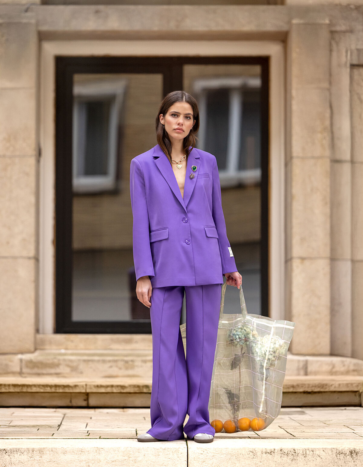 City Label Blazer Paars SHOEBY WOMEN