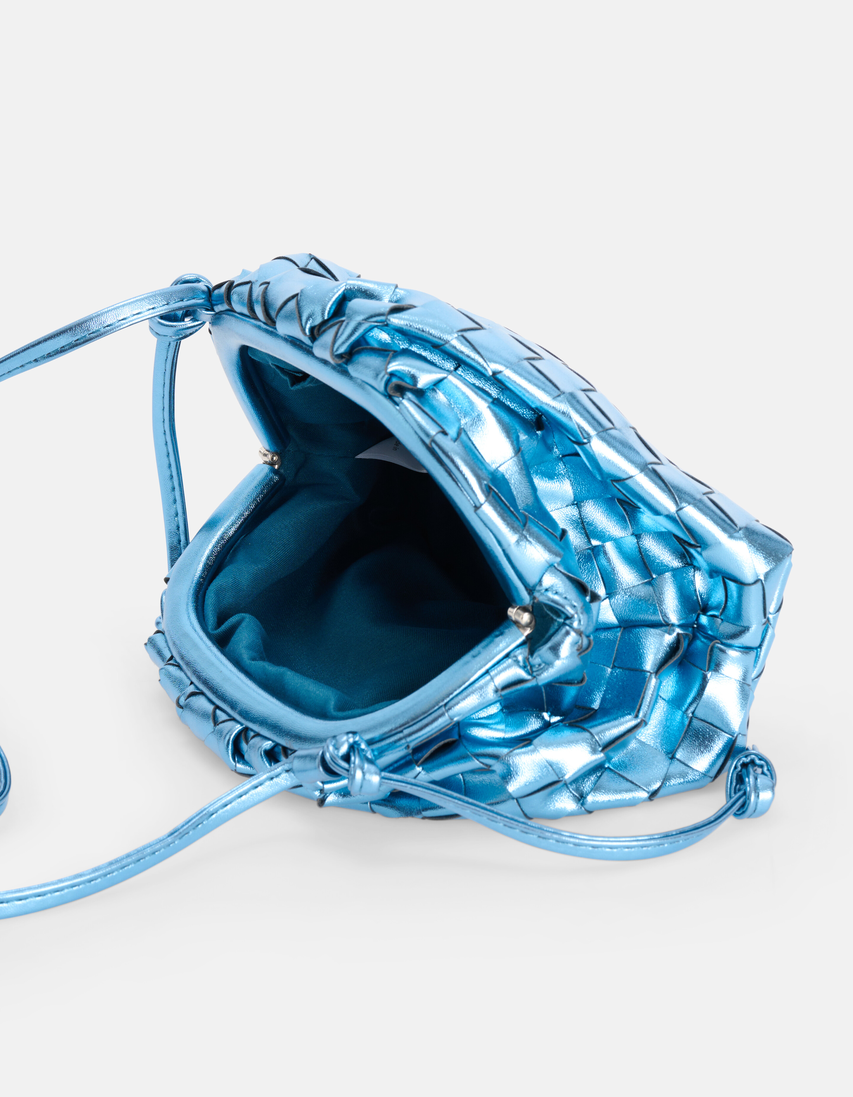 Metallic Clutch Blauw SHOEBY ACCESSOIRES