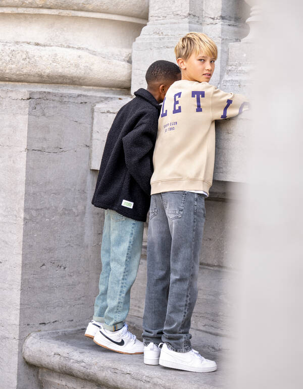 Straight Fit Jeans Grijs SHOEBY BOYS