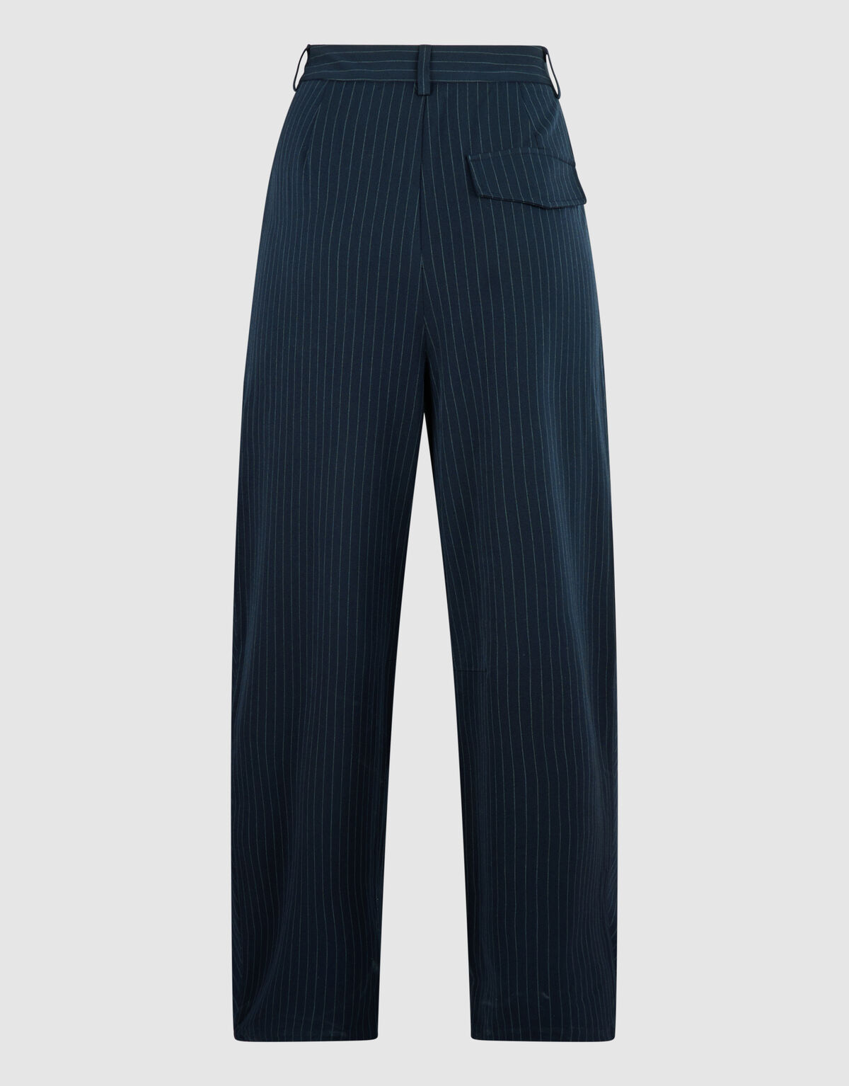 Gestreepte Wide Leg Fit Pantalon Donkerblauw SHOEBY WOMEN