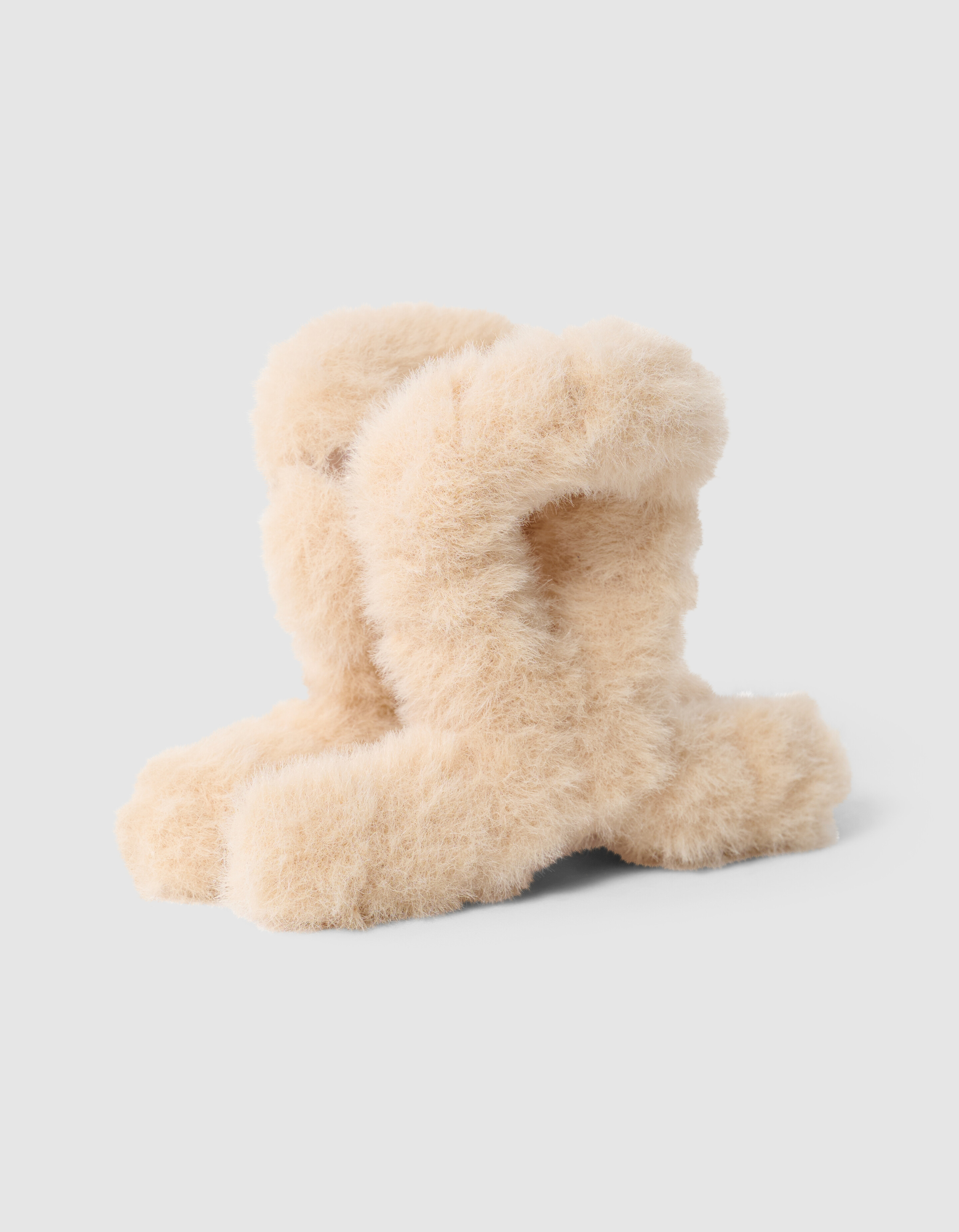 Fluffy Fur Haarclip Lichtbruin SHOEBY ACCESSOIRES
