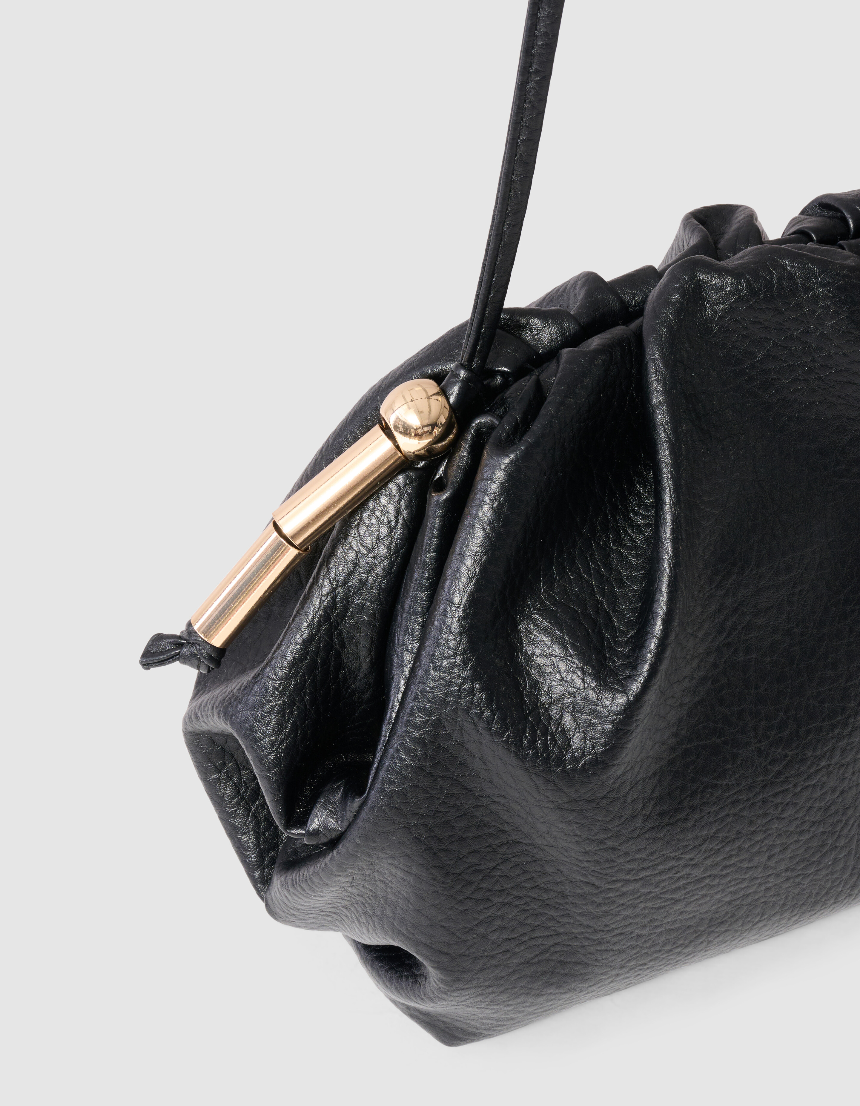 Vegan Leren Clutch Zwart SHOEBY ACCESSOIRES
