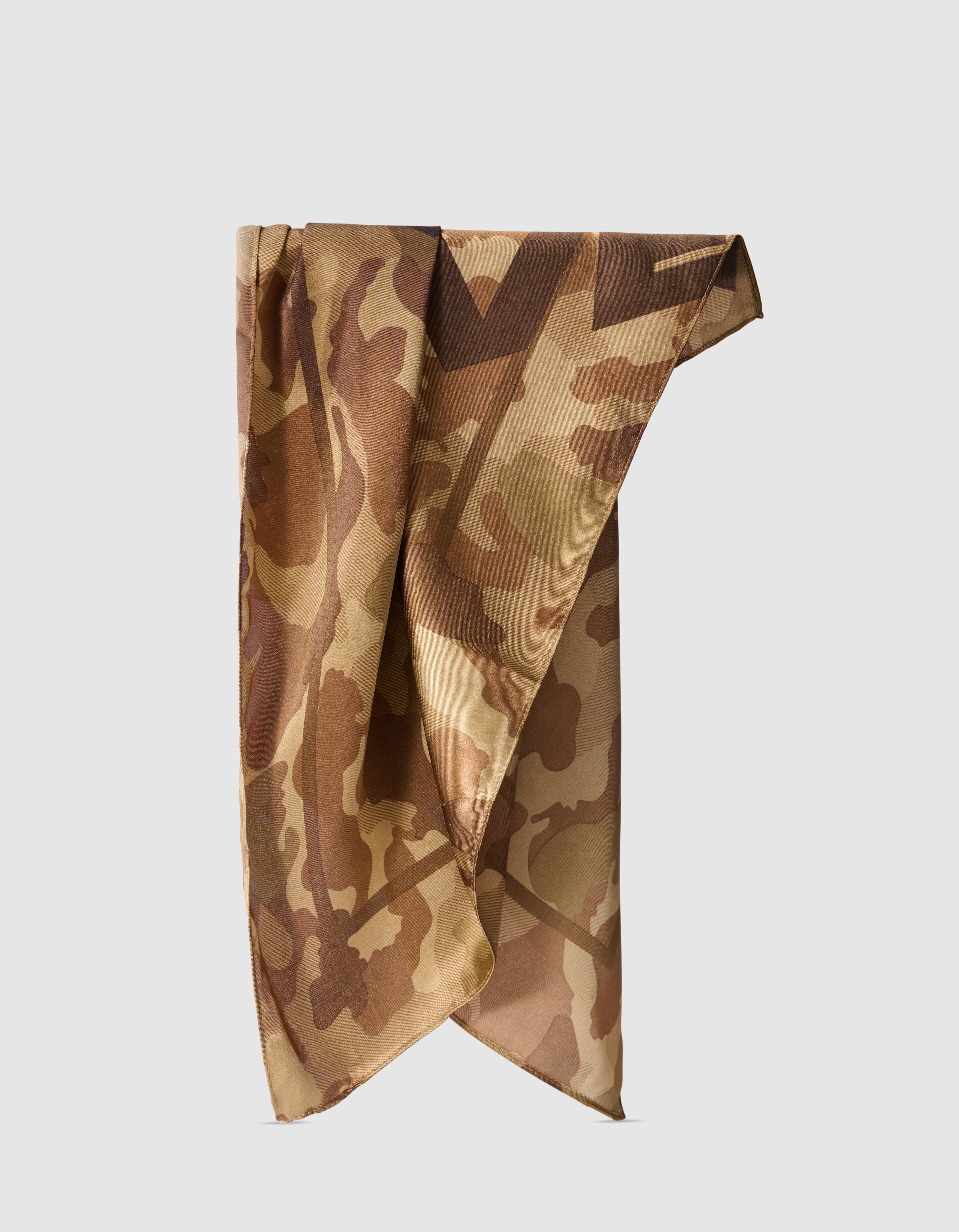 Satin Camo Sjaal Bruin SHOEBY ACCESSOIRES