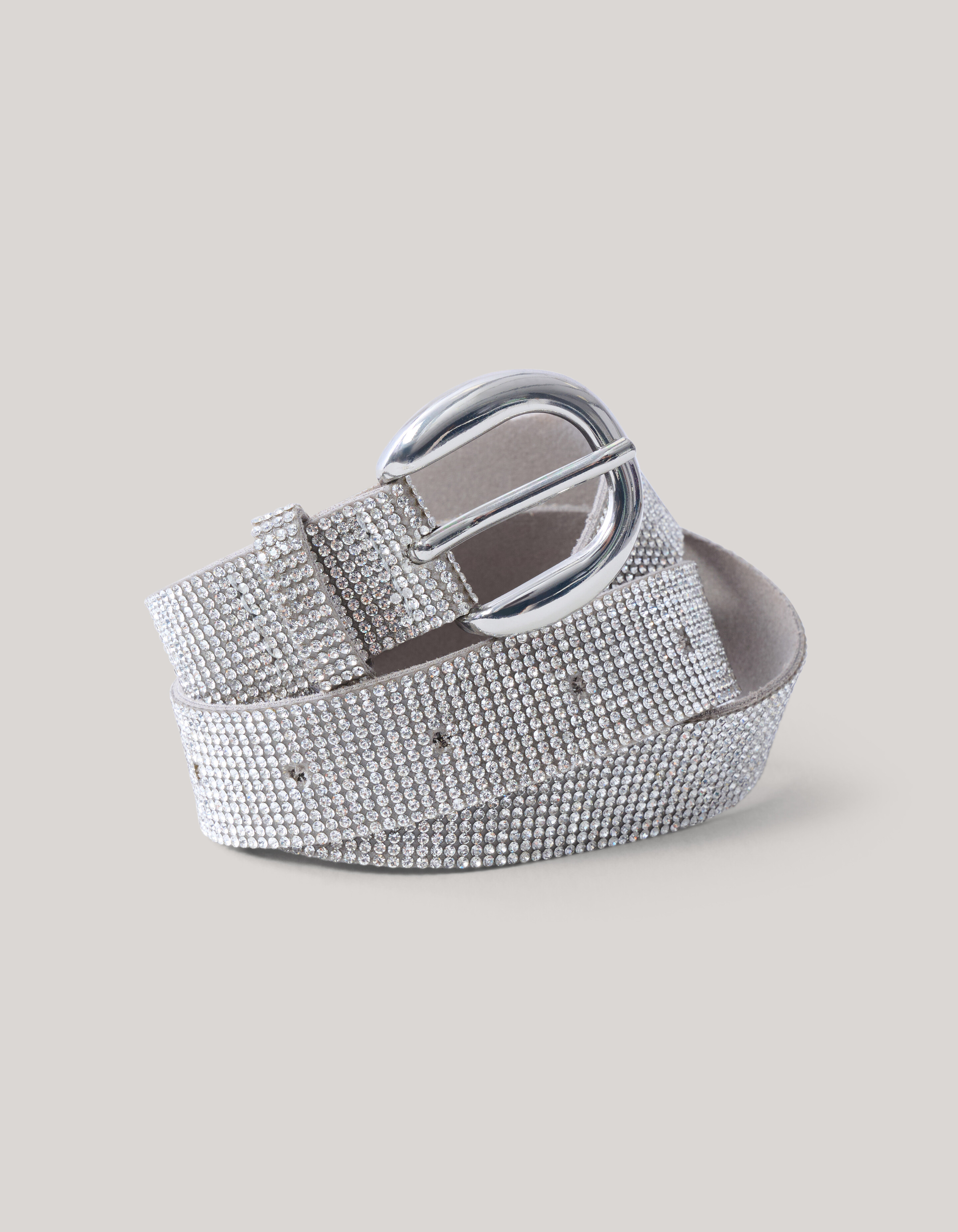 Strass Riem zilver SHOEBY ACCESSOIRES