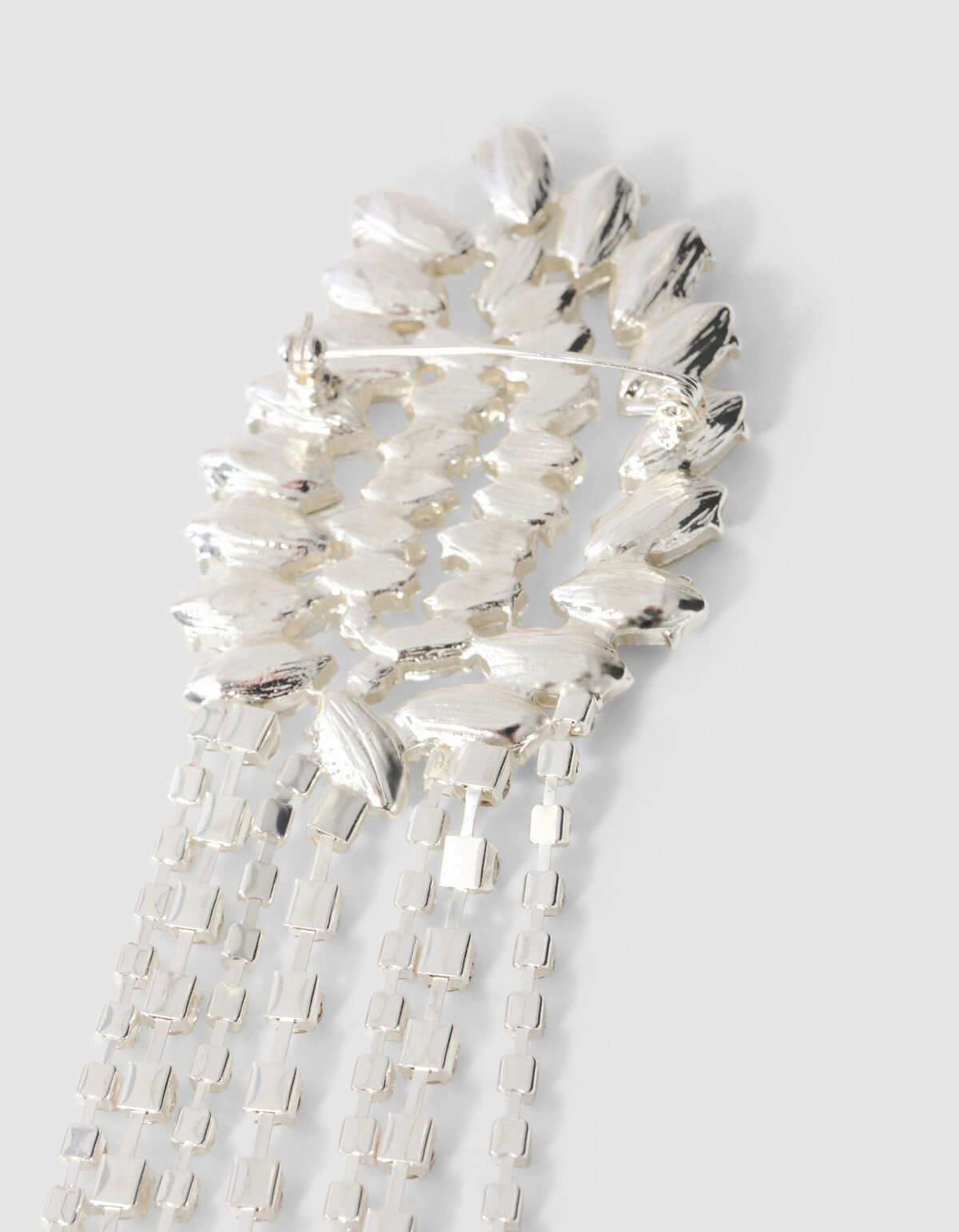 Strass Broche Oorbellen Zilver SHOEBY ACCESSOIRES