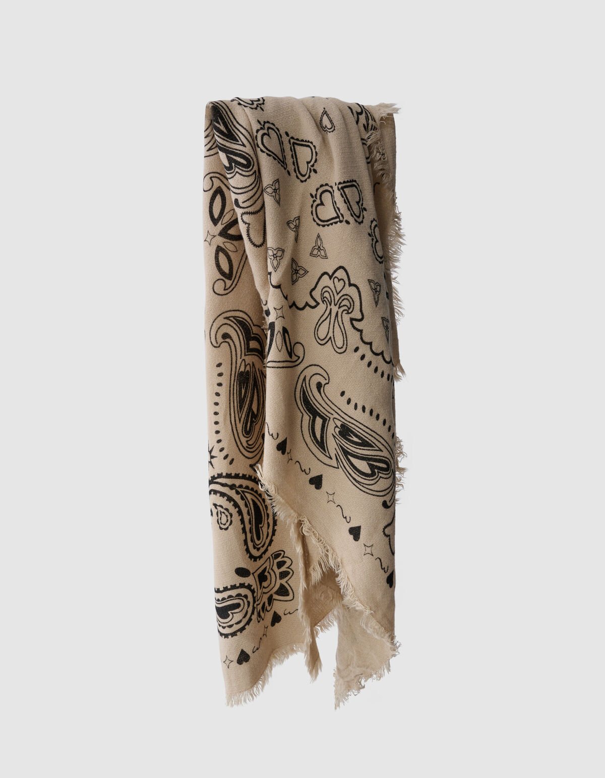 Paisley Sjaal Beige SHOEBY ACCESSOIRES