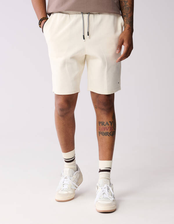 Pique Short Gebroken Wit SHOEBY MEN