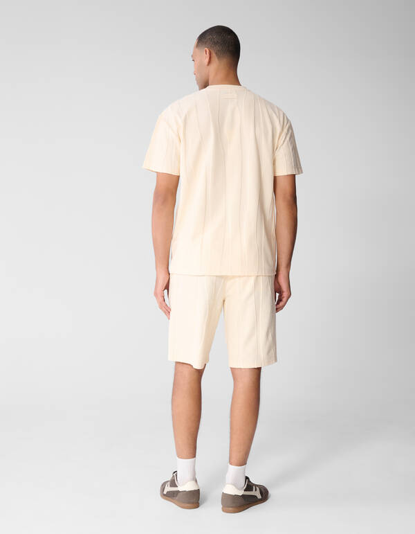 Wavy Line T-shirt Lichtgeel SHOEBY MEN