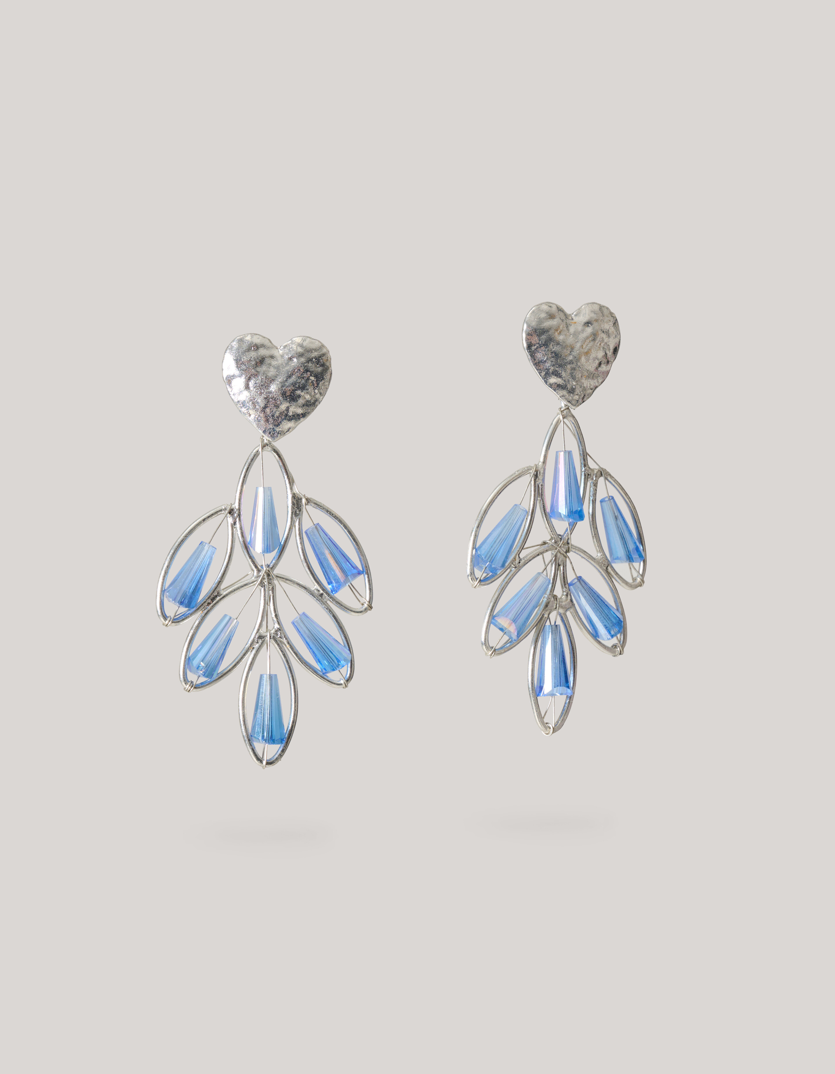 Heart Leaf Oorbellen Zilver SHOEBY ACCESSOIRES