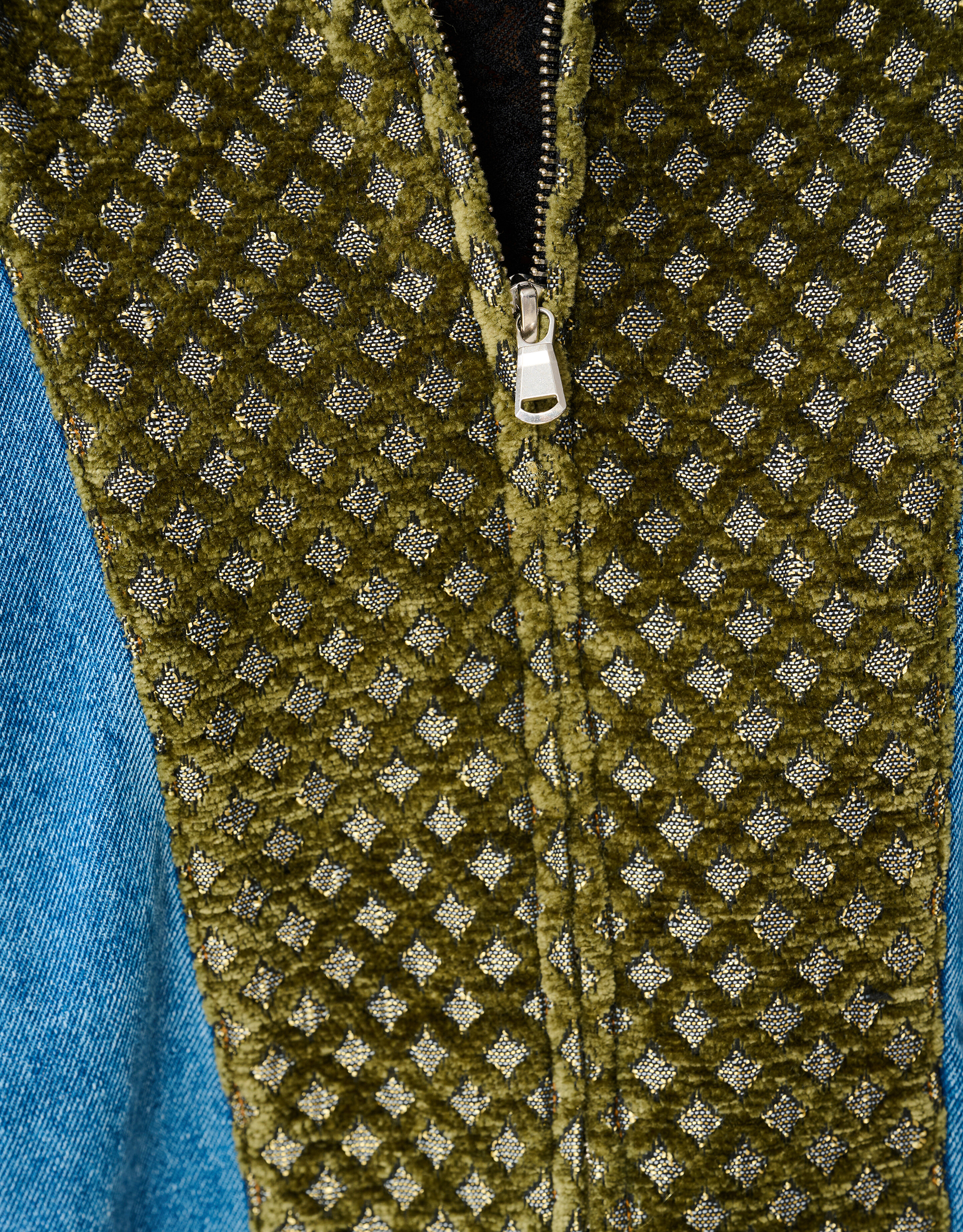 Velours Denim Jack Blauw By Mieke SHOEBY WOMEN
