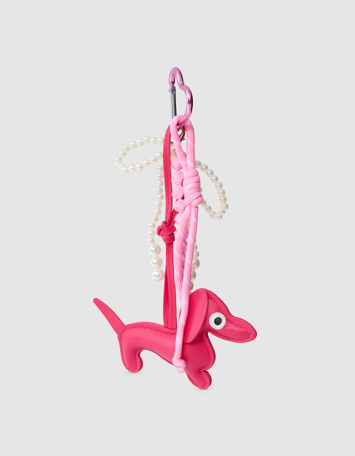 Fun Hond Sleutelhanger Donkerroze SHOEBY ACCESSOIRES