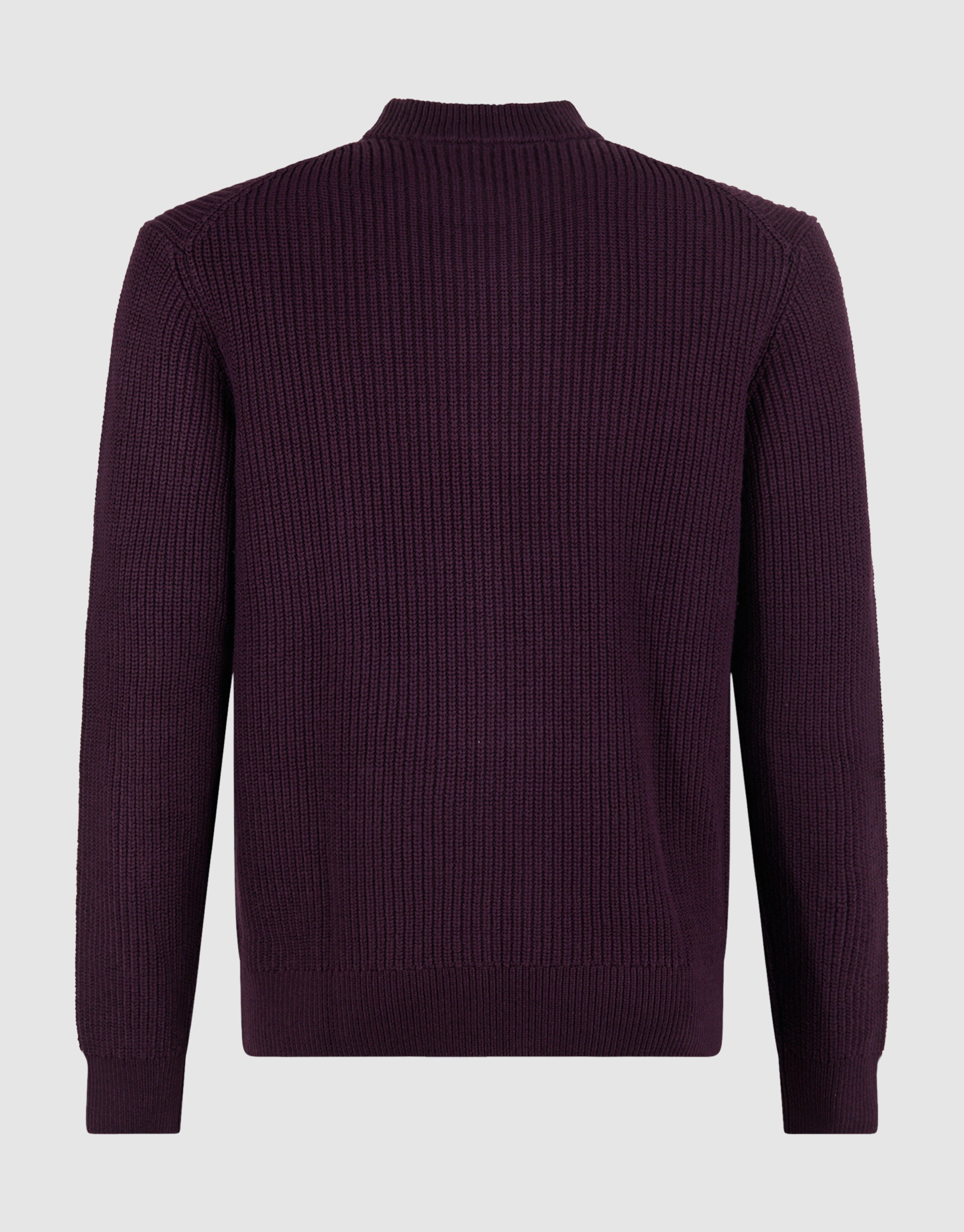 Crewneck Knit Trui Donkerrood SHOEBY MEN