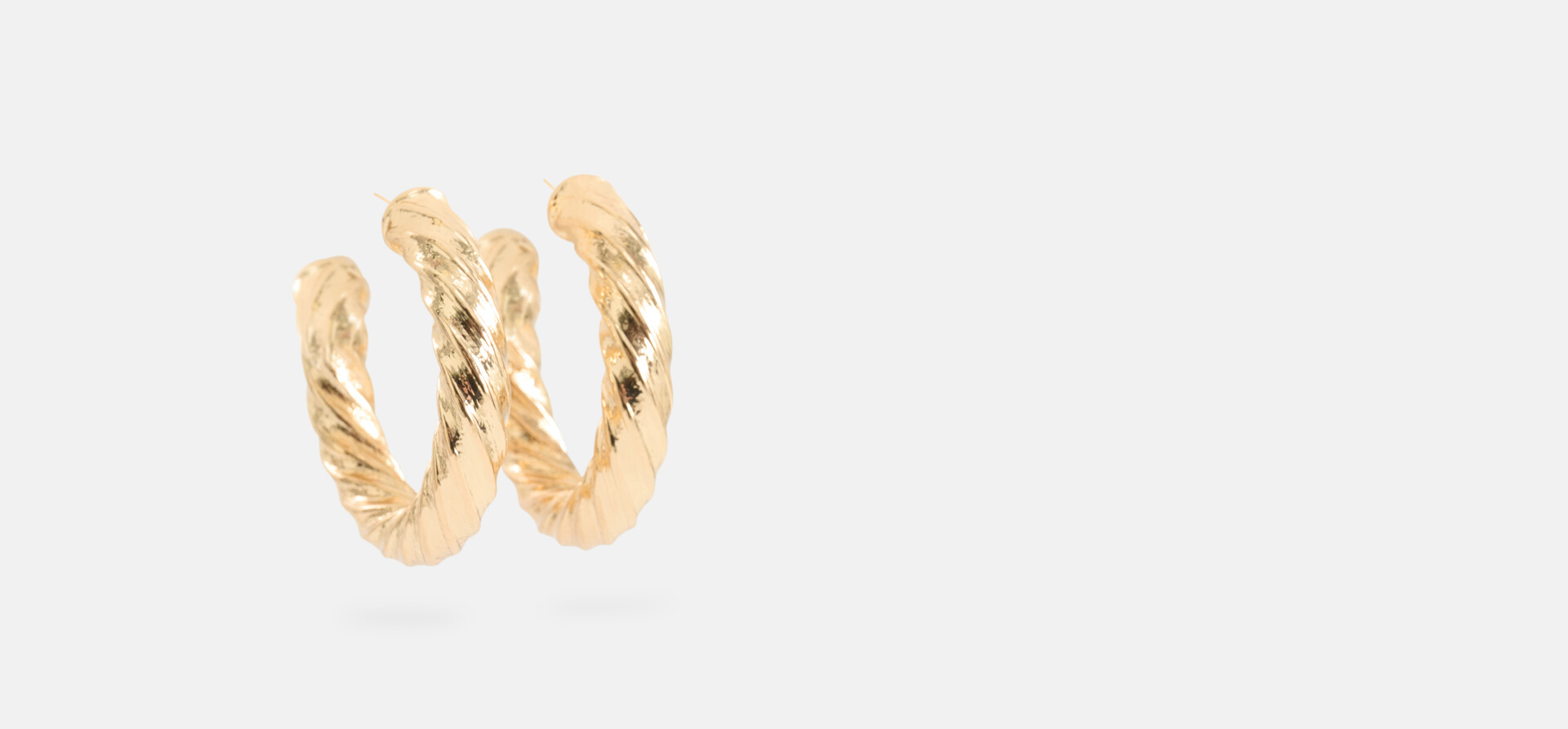 Twisted Hoop Oorbellen Goud SHOEBY ACCESSOIRES