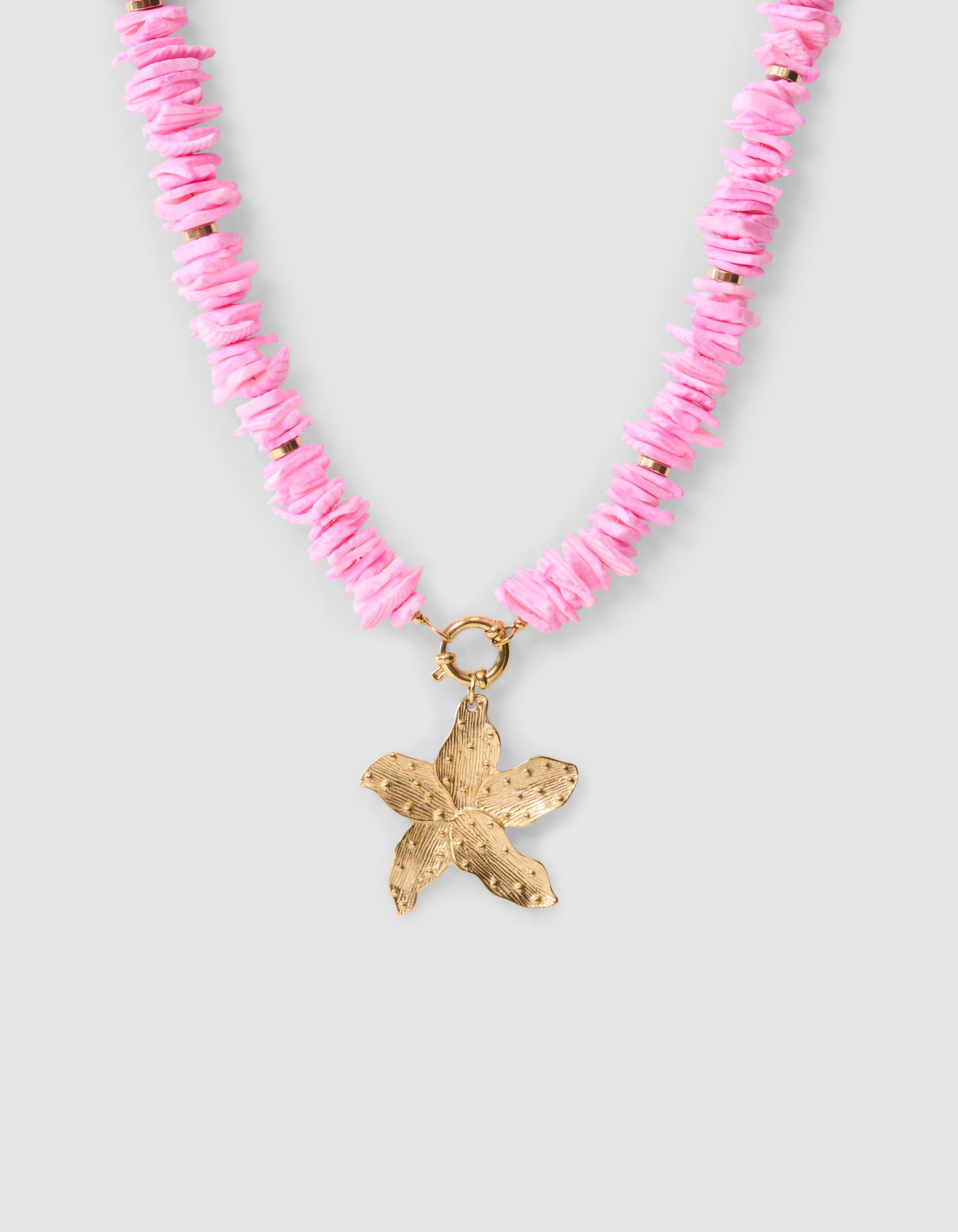Shell Flower Ketting Roze SHOEBY ACCESSOIRES