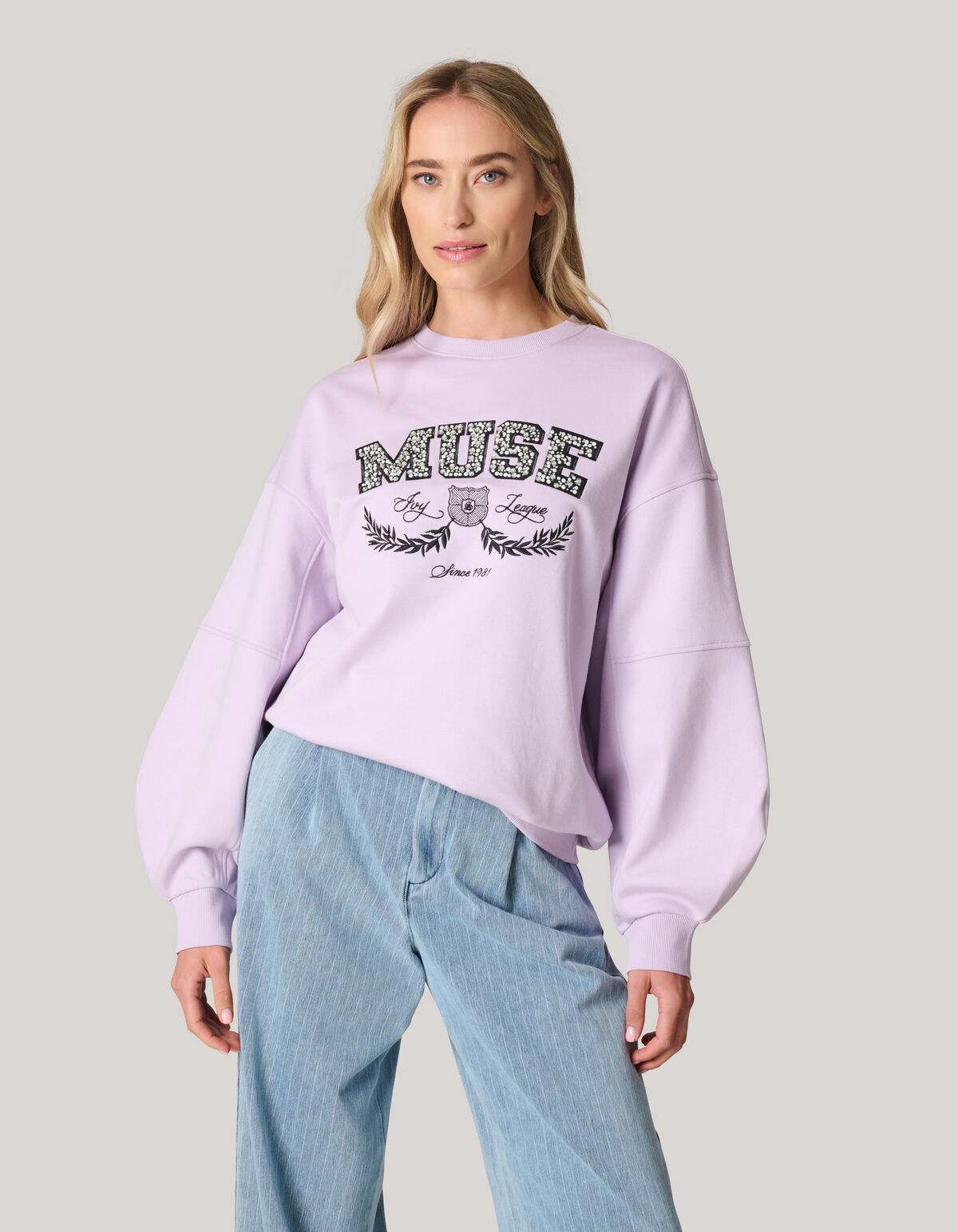 Varsity Sweater Paars SHOEBY WOMEN