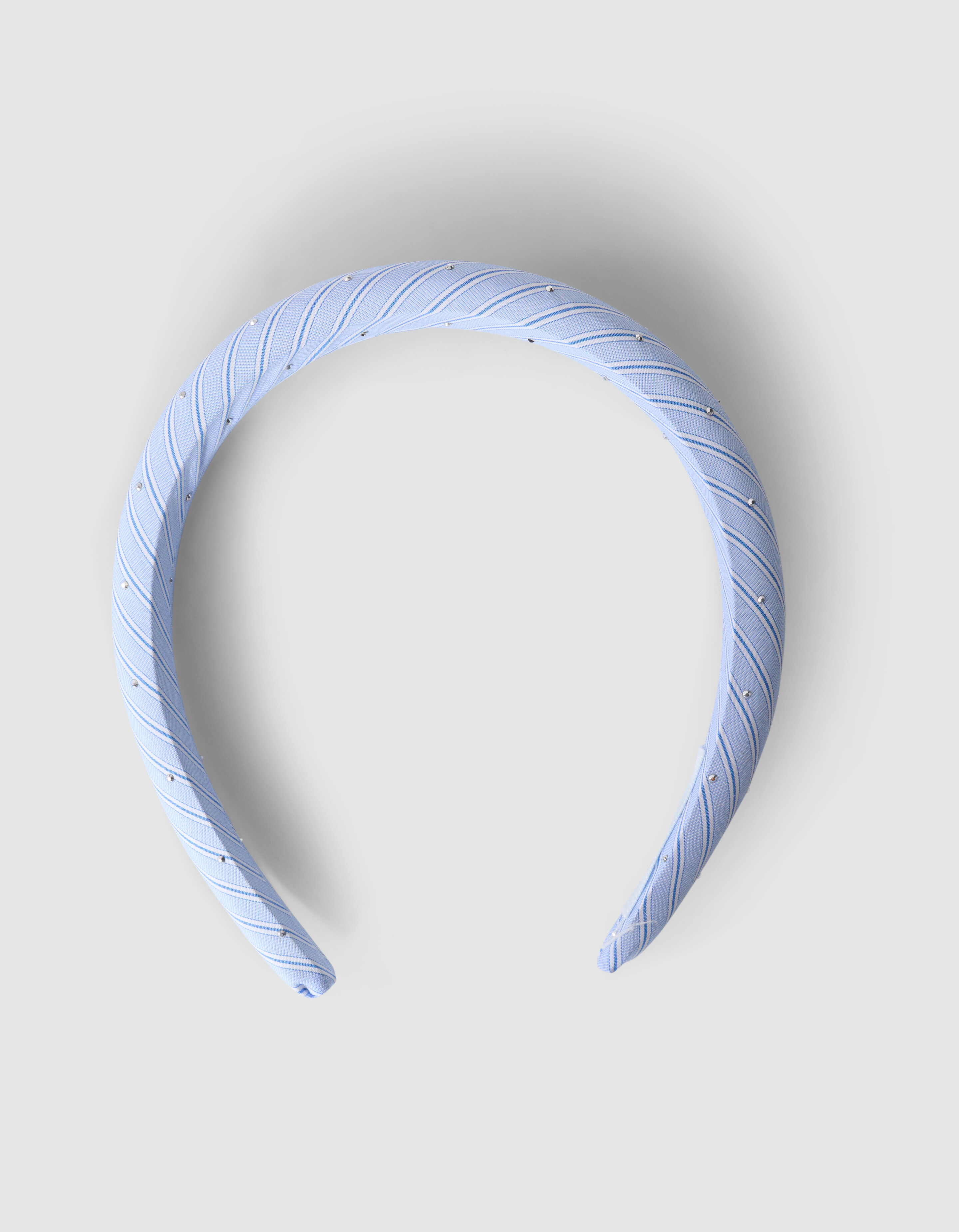 Striped Strass Haarband Lichtblauw SHOEBY GIRLS