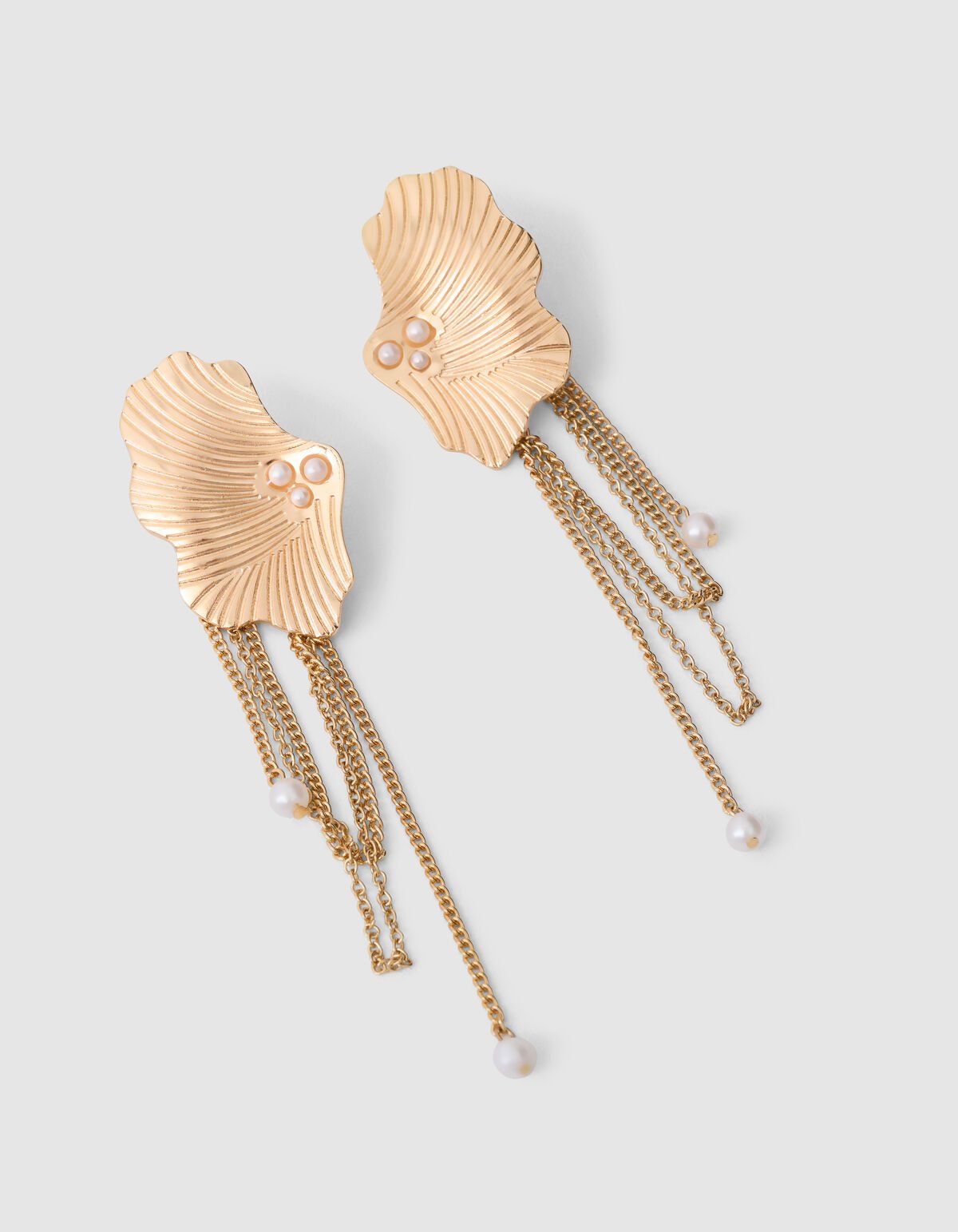 Leaf Chain Oorbellen Goud SHOEBY ACCESSOIRES